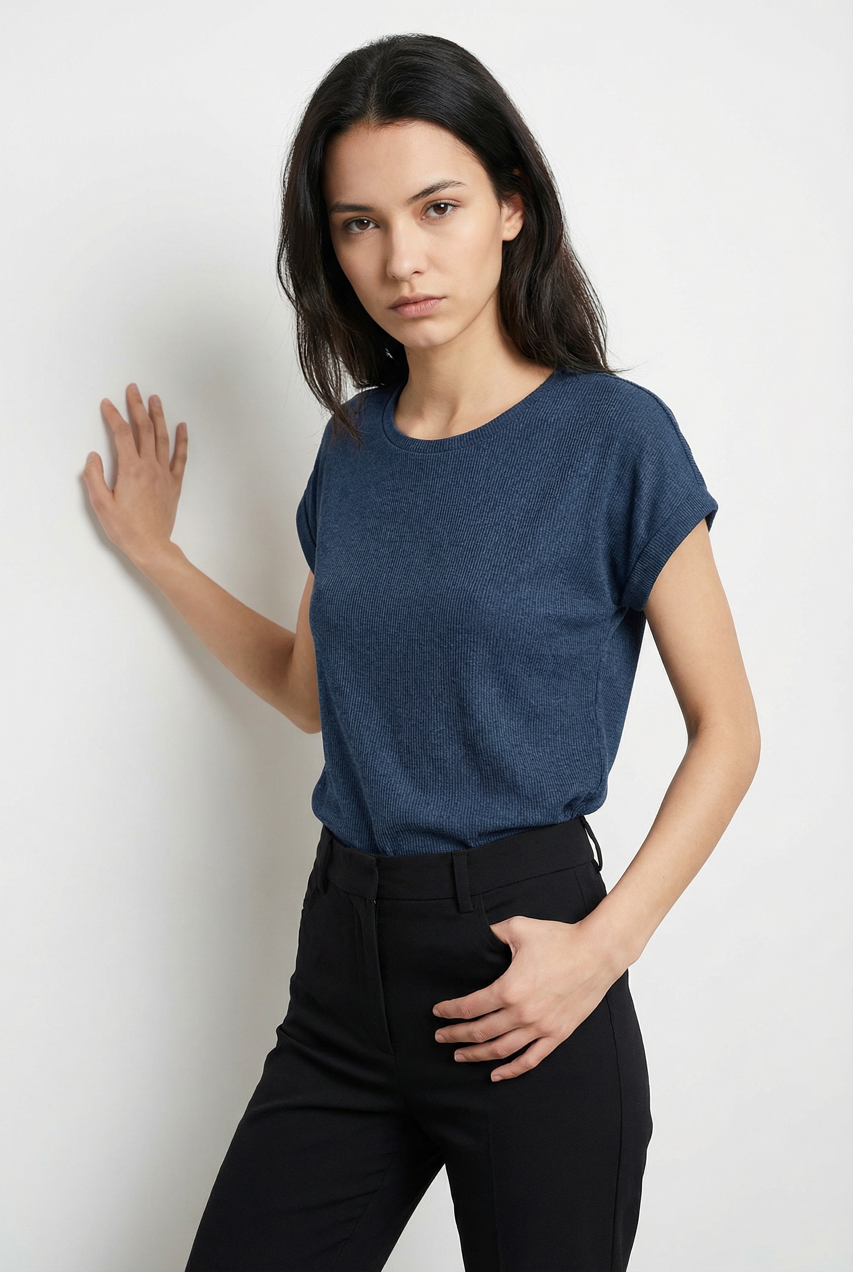 Vero Moda Kurzarmpullover "VMBRIANNA SS O-NECK PULLOVER BOO REP" mit übersc günstig online kaufen