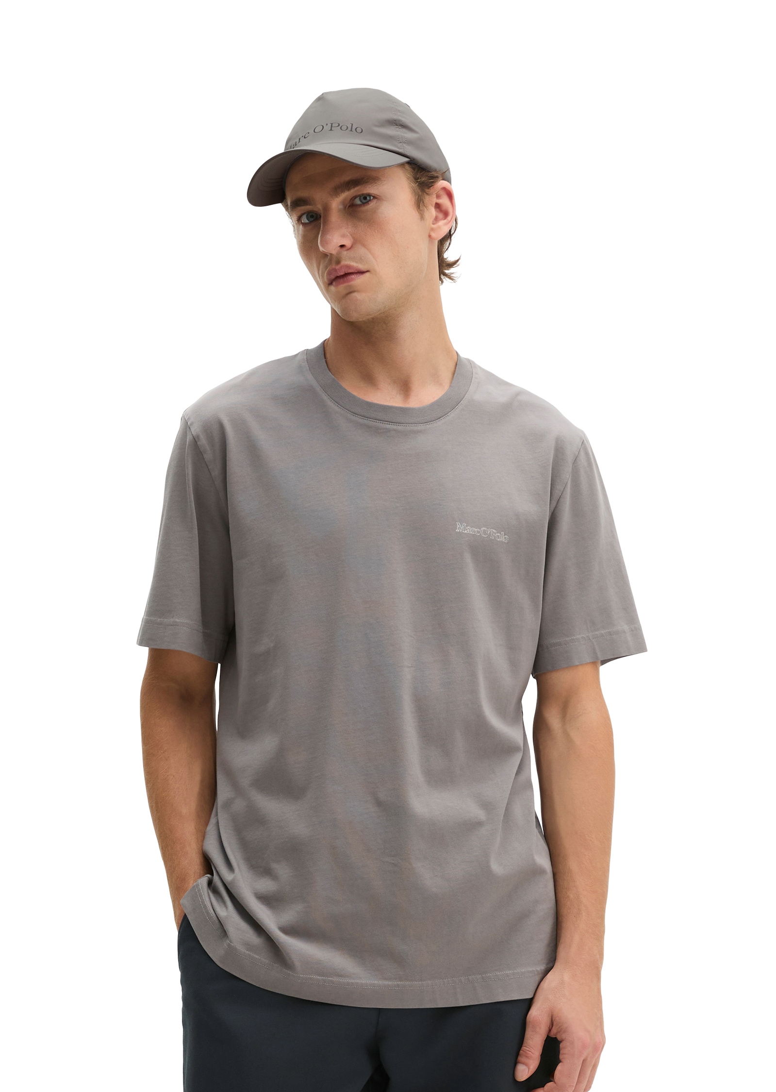 Marc OPolo T-Shirt regular aus regenerativer Bio-Baumwolle, Rückenprint