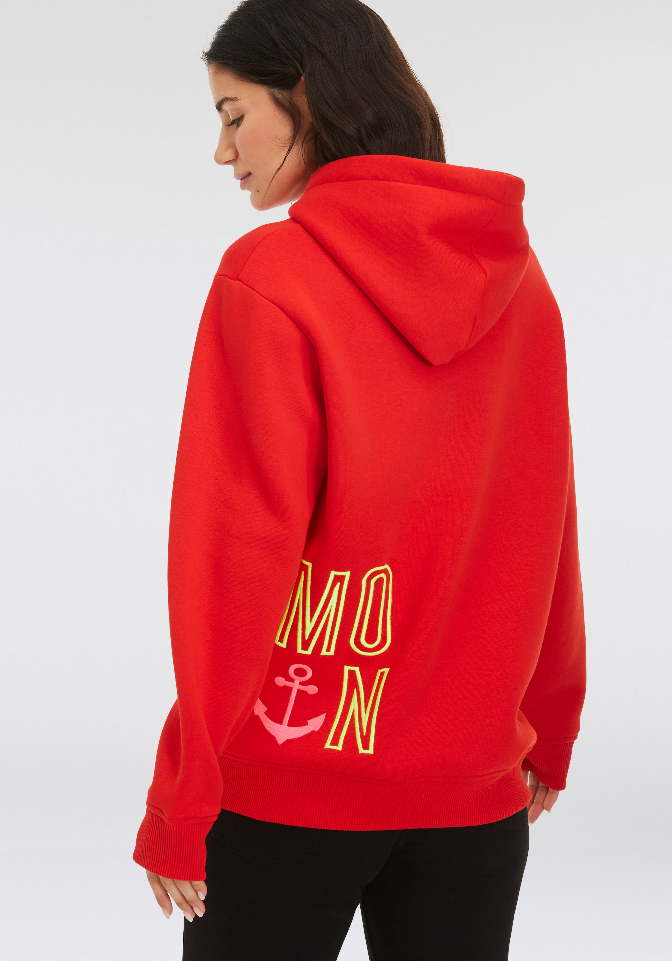 Zwillingsherz Hoodie »Limited Edition«, mit Kapuze, gesticktem "MOIN" und Anker Motiv
