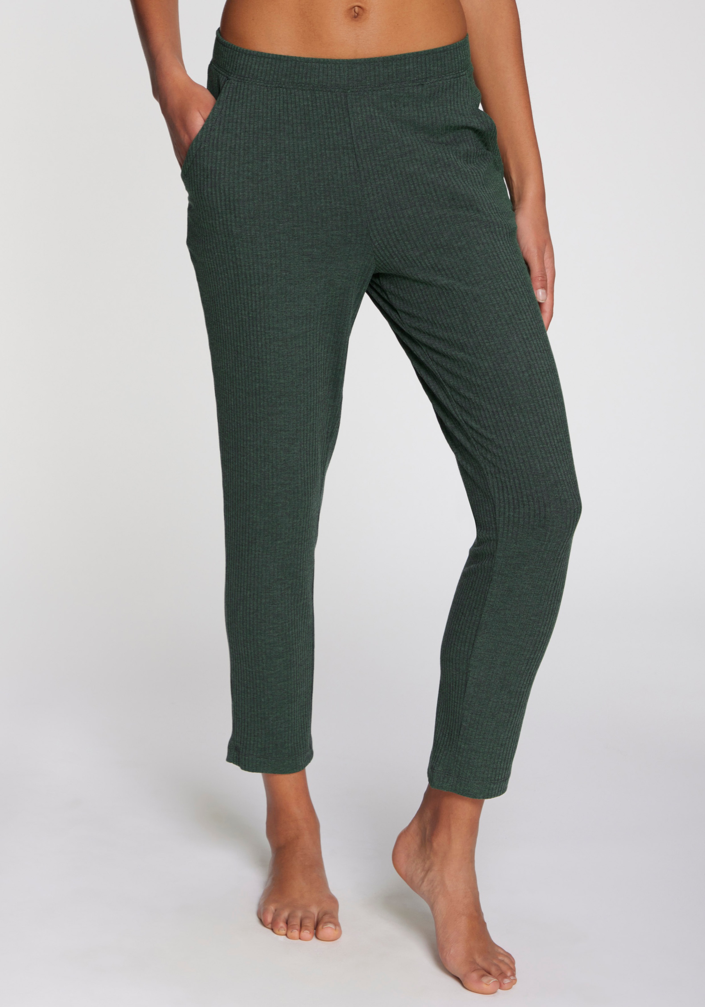 s.Oliver Pyjamahose aus weicher Rippqualität günstig online kaufen