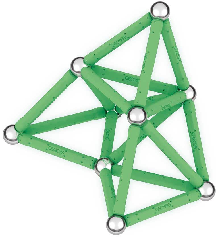 Geomag™ Magnetspielbausteine »GEOMAG™ Glow, Recycled«, (42 St.), aus recyceltem Material