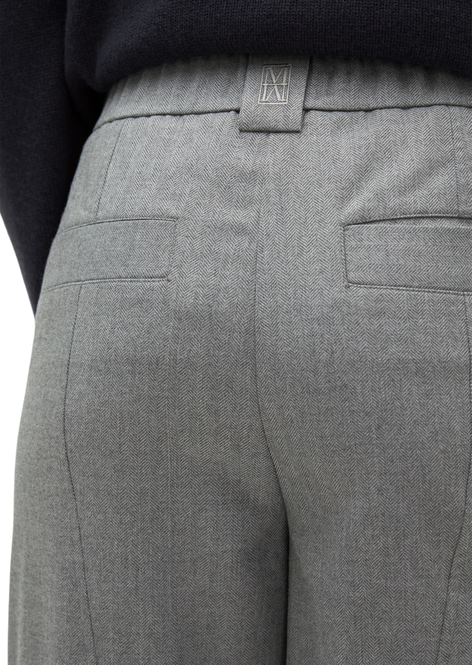 Marc O'Polo Stoffhose »MINU BARREL«  in Woll-Optik, Barrel Fit