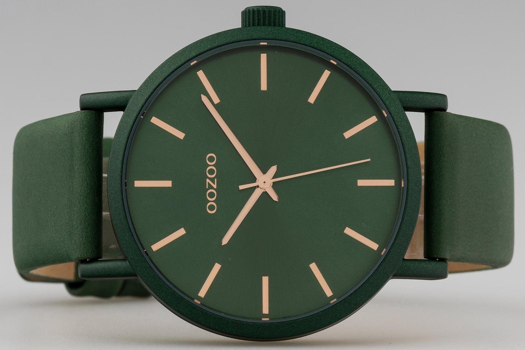 OOZOO Quarzuhr, Armbanduhr, Damenuhr, Herrenuhr, Lederarmband
