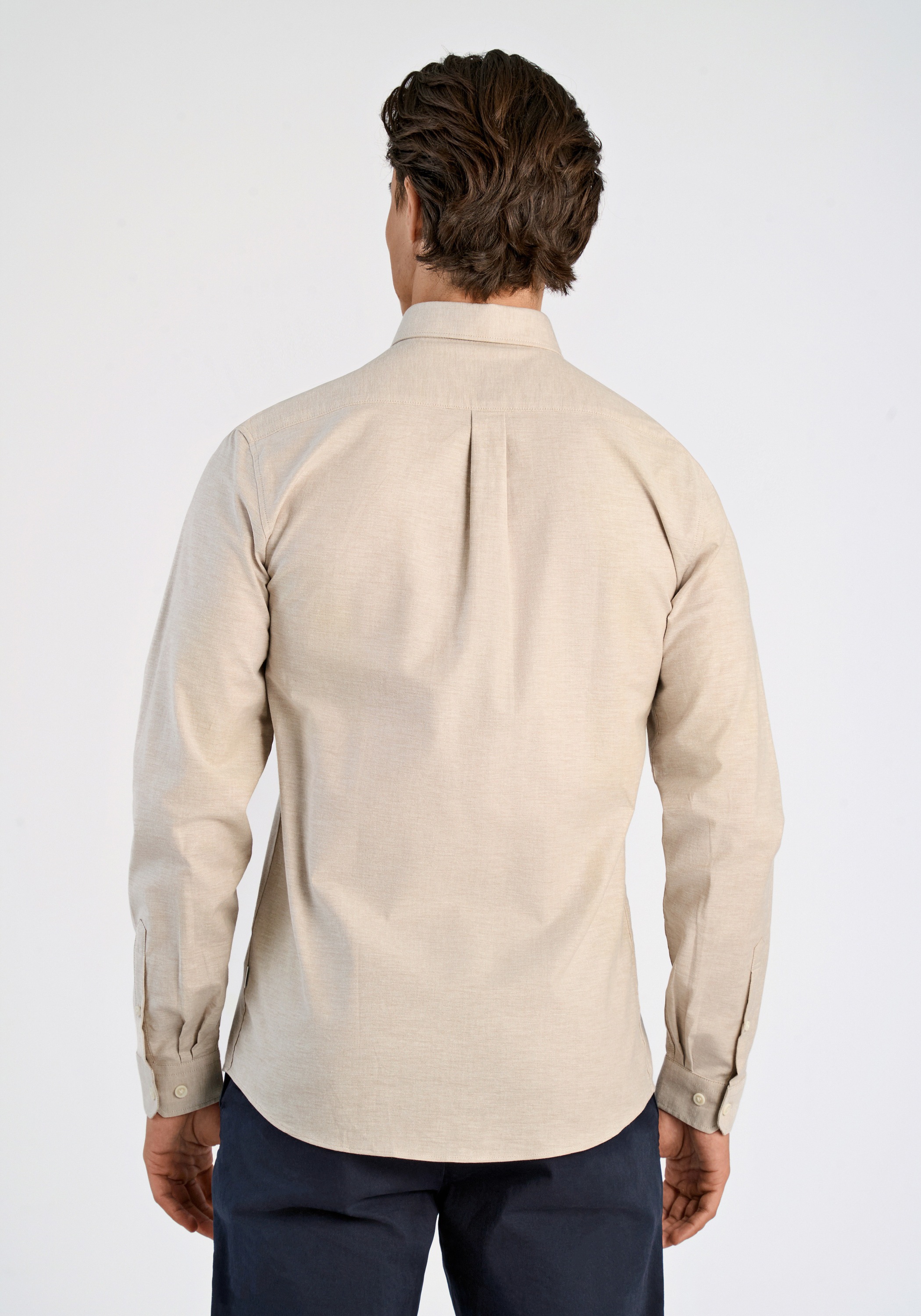 LINDBERGH Langarmhemd, mit Button-Down-Kragen günstig online kaufen