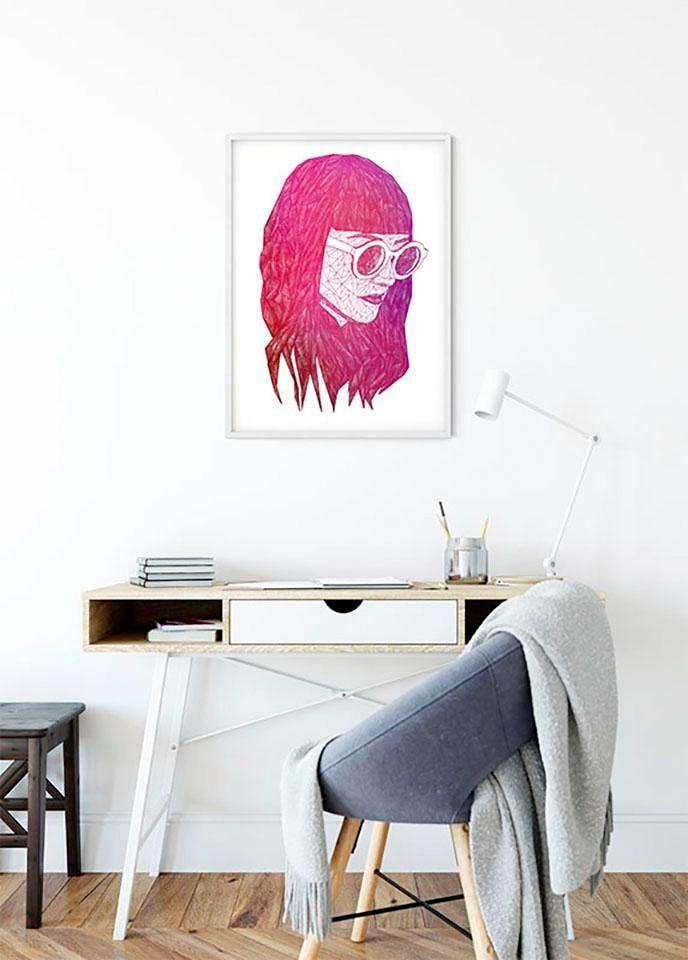 Poster BAUR Pink«, Porträts, | Schlafzimmer, Kinderzimmer, (1 Wohnzimmer Komar St.), »Grid
