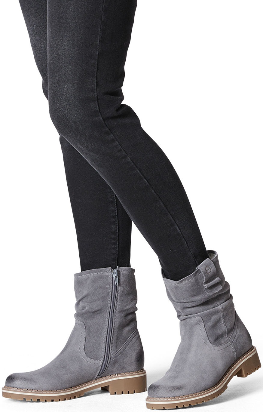 Tamaris Winterstiefelette, Blockabsatz, Winterboots, Stiefelette mit Duo Tex-Ausstattung