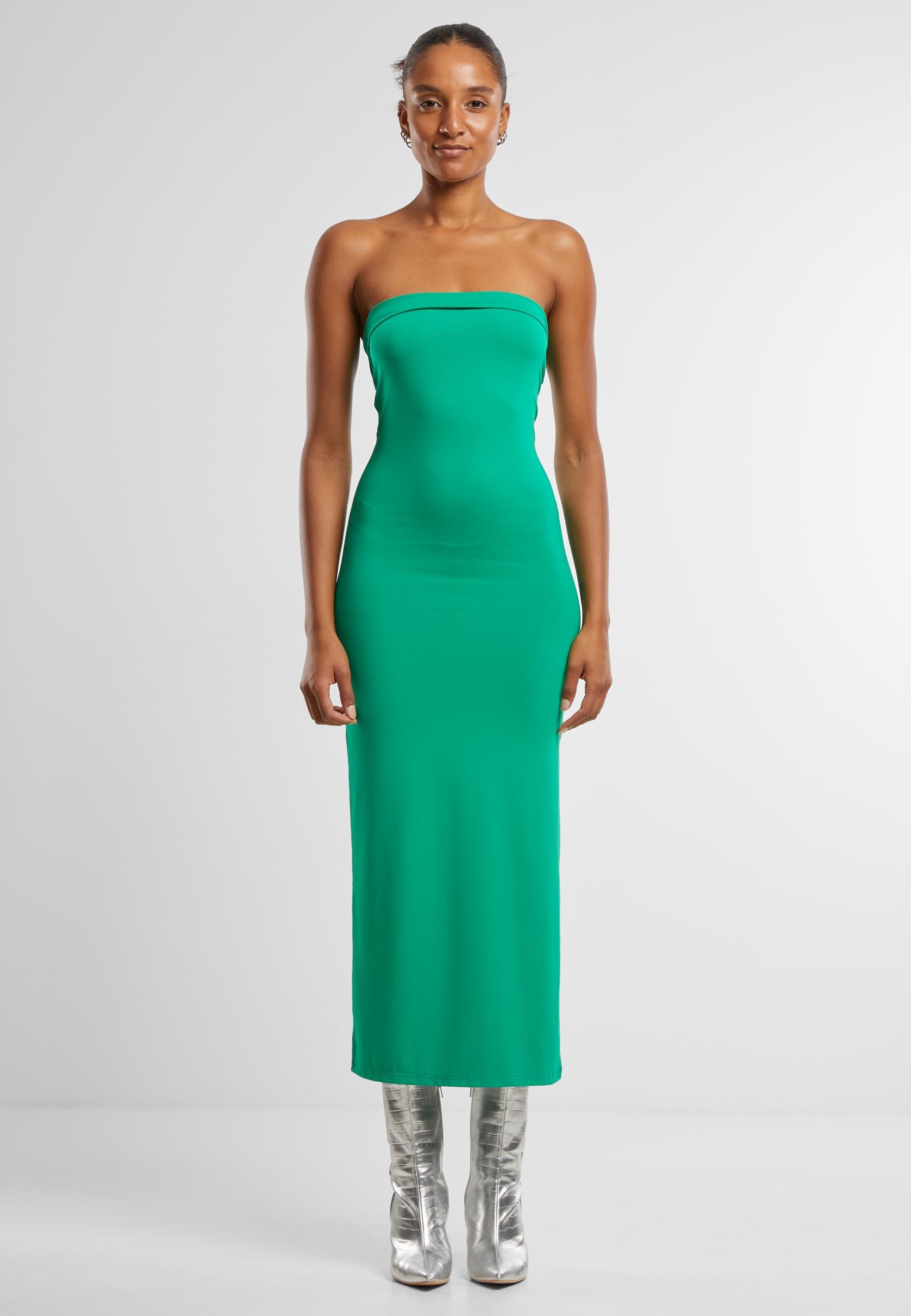 URBAN CLASSICS Shirtkleid »Urban Classics Ladies Bandeau Midi Dress«, (1 tlg.)