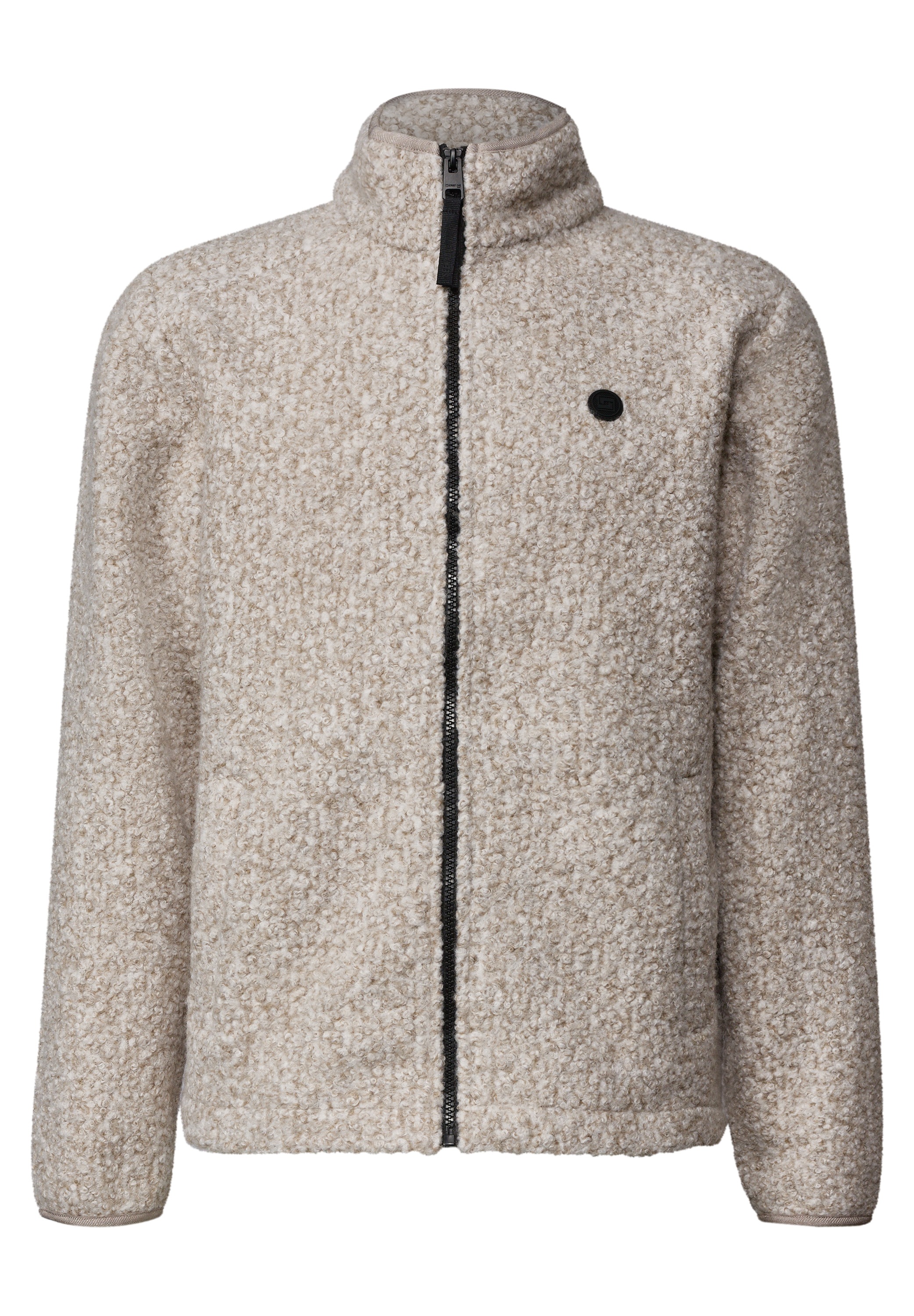 STREET ONE MEN Fellimitatjacke ohne Kapuze in Unifarbe