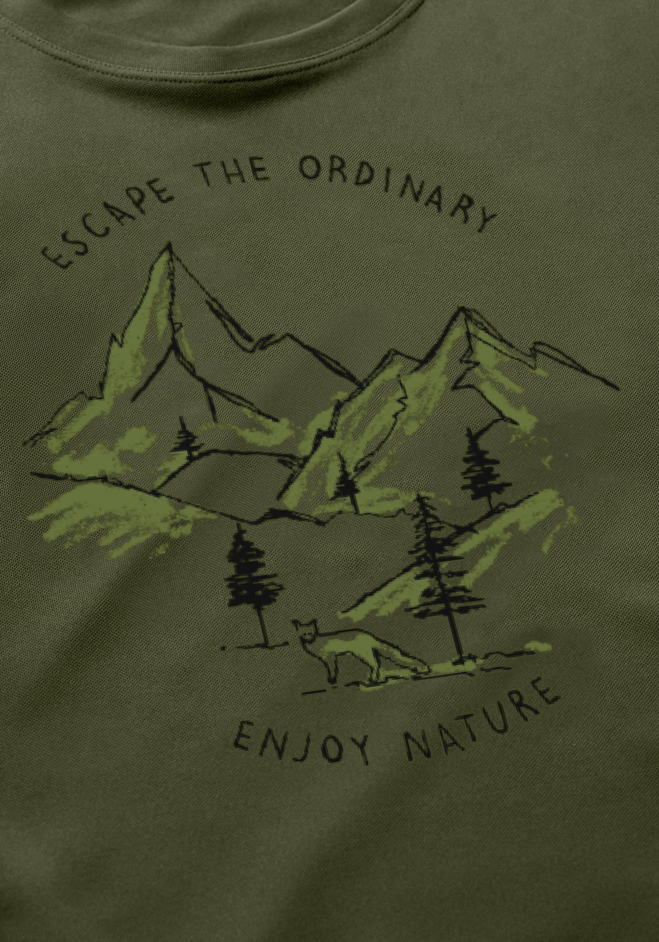 Maier Sports T-Shirt "Dieter Print" Herren Kurzarmshirt, leichtes Sommer Fu günstig online kaufen