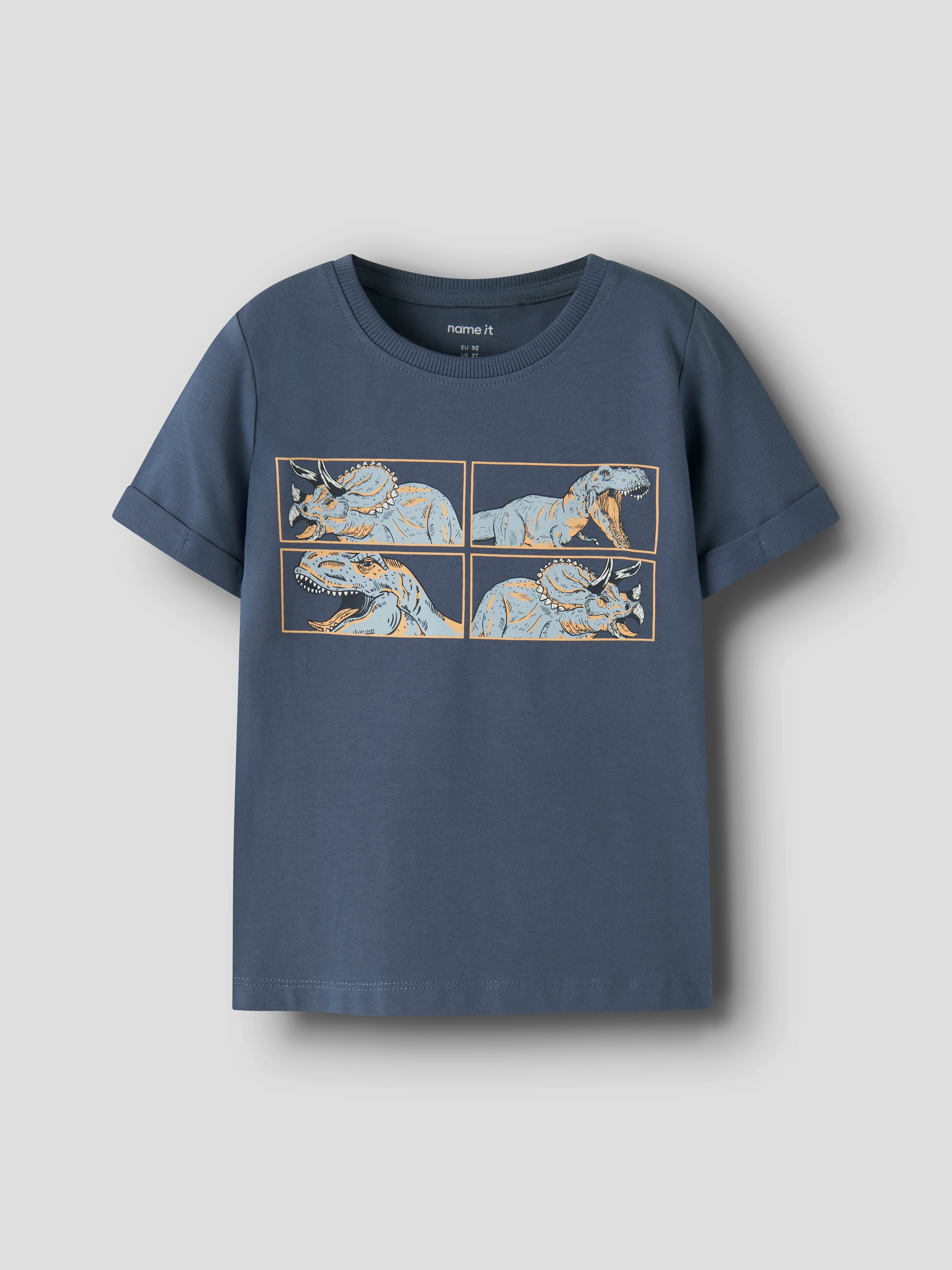 Thumbnail - Name It T-Shirt "NMMVUX 2P SS TOP" Packung, 2 Baumwollmischung, normal geschnitten