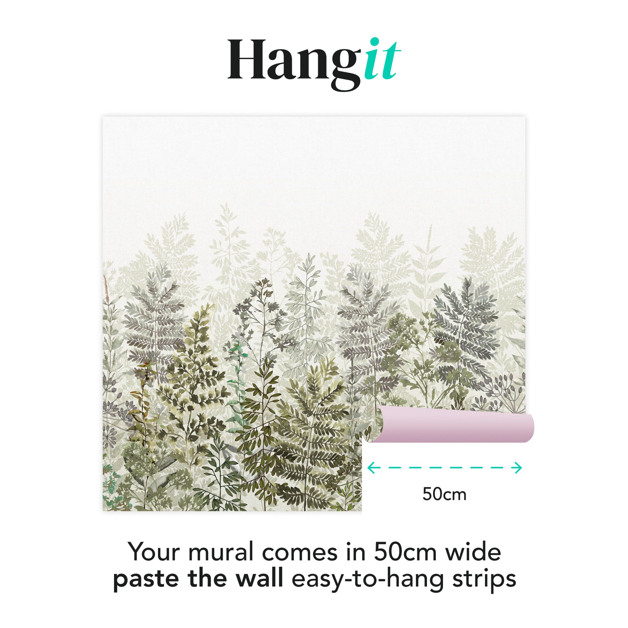 Art for the home Fototapete »Blatt-Silhouette« Motiv glatt Design Tapeten