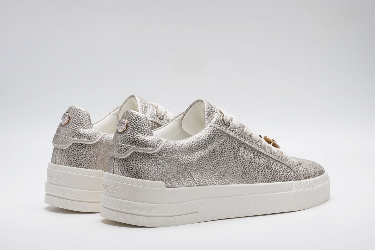 Replay Plateausneaker Schnürschuh, Halbschuh, Freizeitsneaker in Metallic-O günstig online kaufen