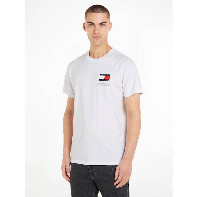 Tommy Jeans Plus T-Shirt »TJM SLIM ESSENTIAL FLAG TEE EXT«, mit Tommy Jeans  Logo-Schriftzug ▷ kaufen | BAUR