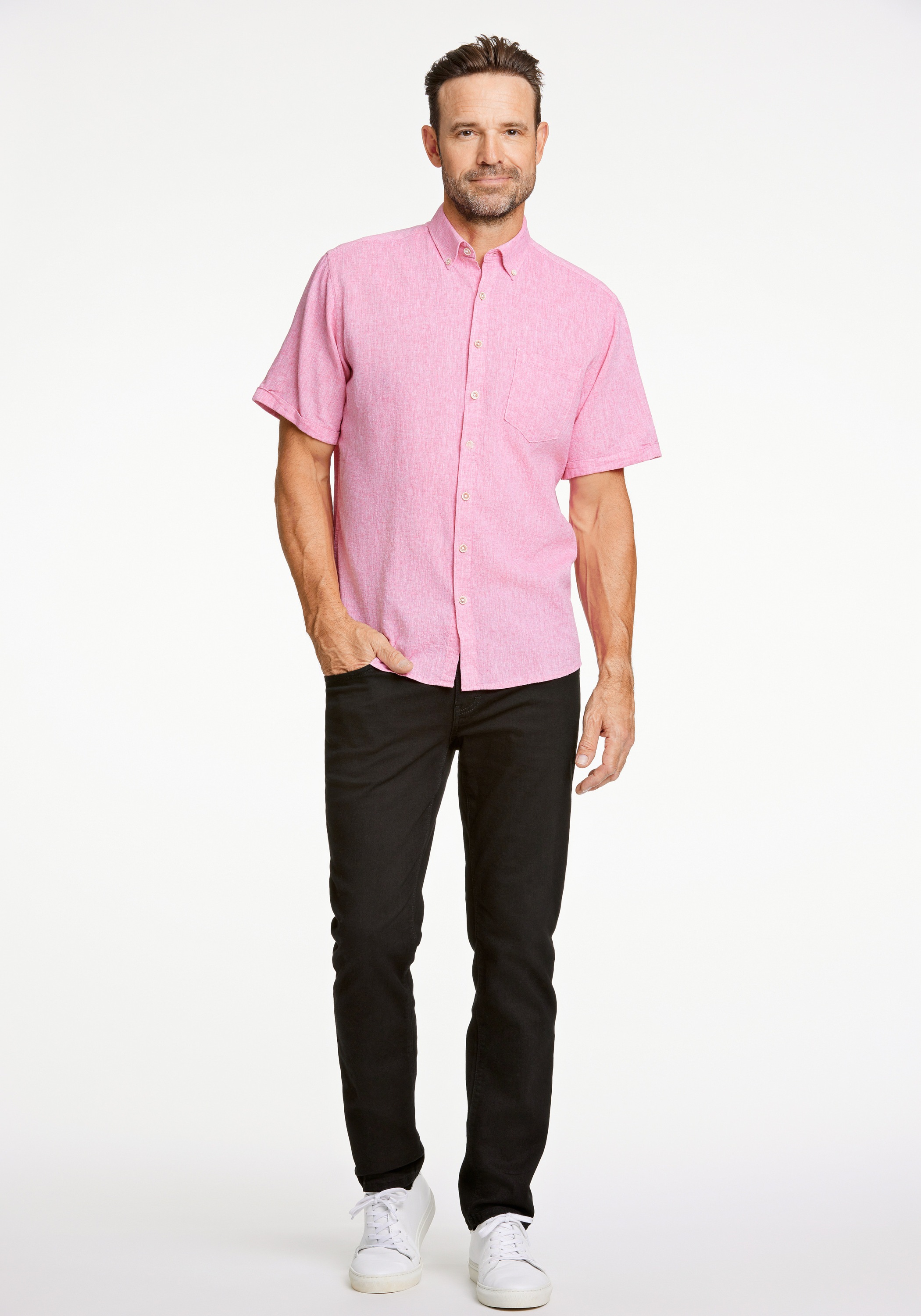 JACK’S Leinenhemd »Leinenhemd (Kurzarm) Regular Fit«