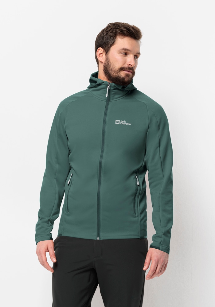 Jack Wolfskin Fleecejacke "ALPGRAT HOODED FZ M", mit Kapuze