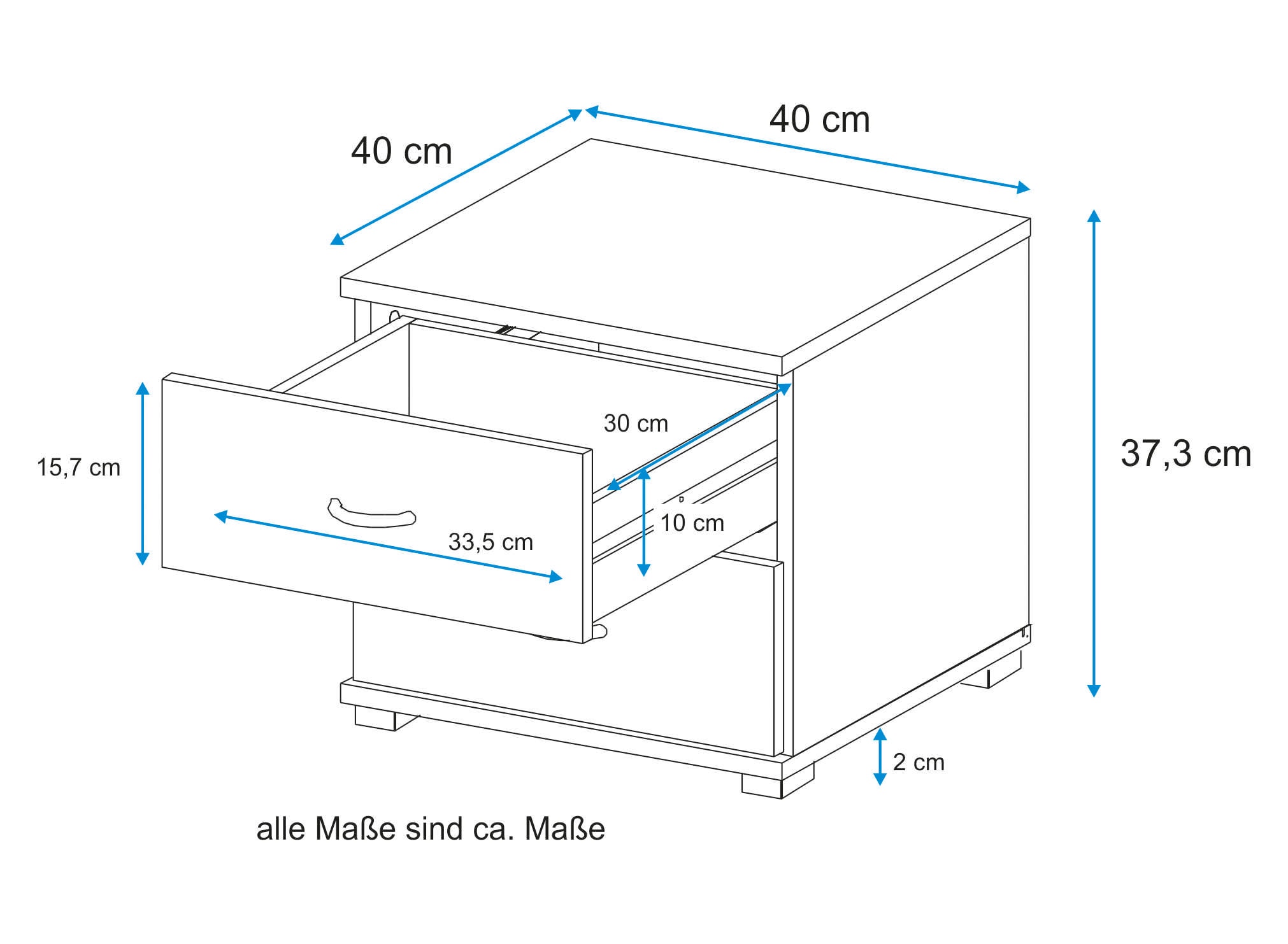 VOGL Möbelfabrik Nachttischkonsole