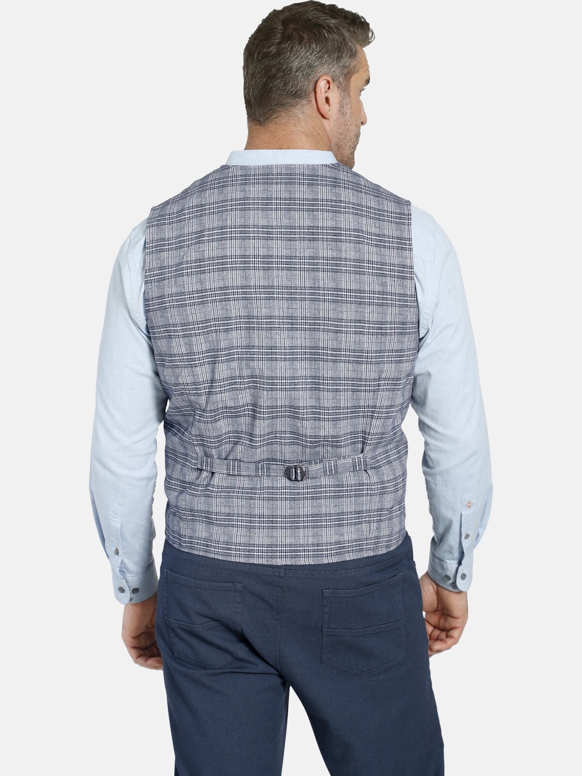 Charles Colby Duke Niven Men's Functional Vest Grey/Blue Size 72 3