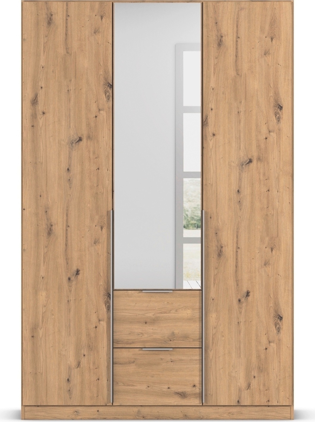 rauch Drehtürenschrank »Kleiderschrank Schrank Garderobe AGORDO mit Dekor- oder Hochglanzfront«, (in zwei Griff-Farben mit Dekor- oder Hochglanzfront), mit Außenschubkästen, in 6 Breiten und 2 Höhen MADE IN GERMANY