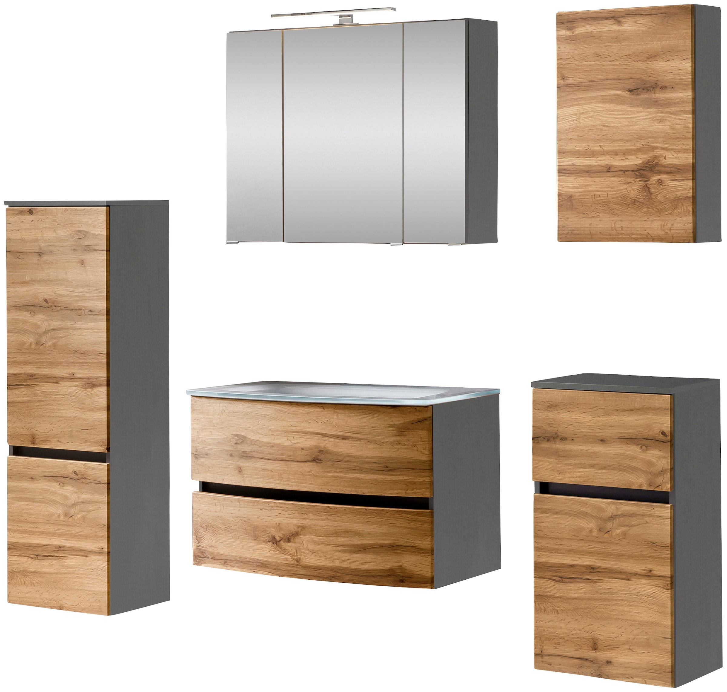 welltime Badezimmer-Set "Kaunas" Set, 5 Stk. tlg. günstig online kaufen