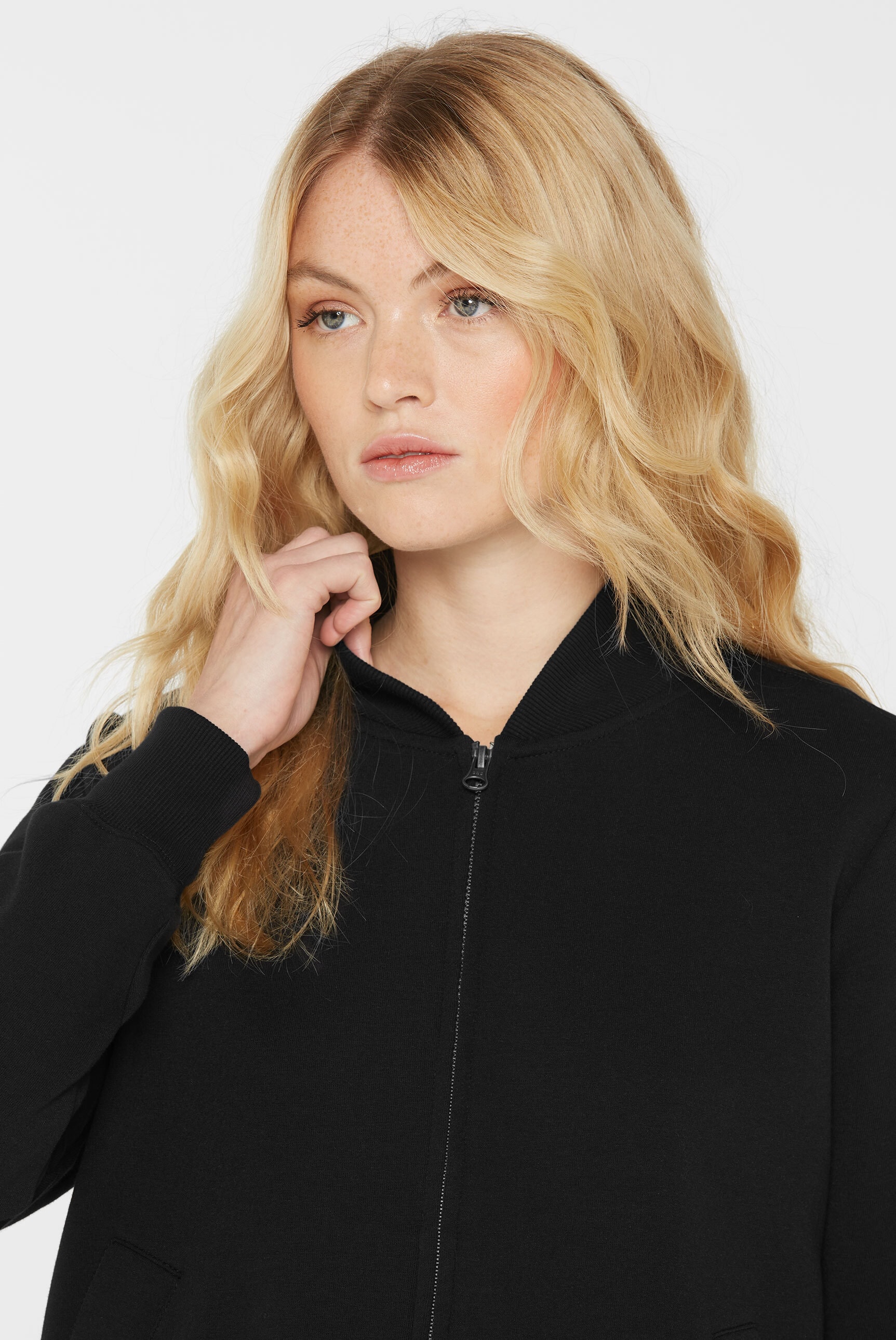 SENSES.THE LABEL Sweatjacke, mit Baumwolle