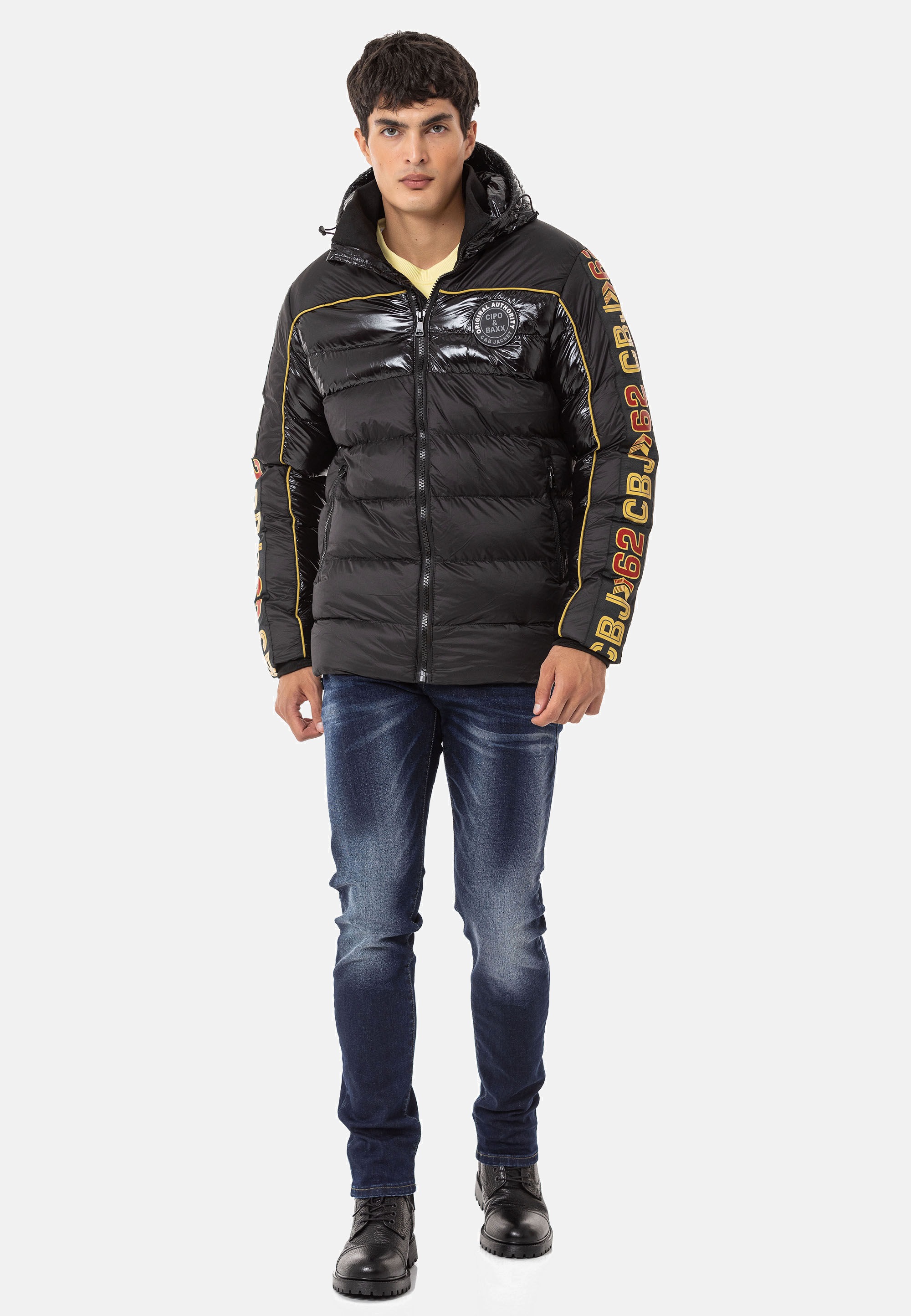 Cipo & Baxx Winterjacke »Jacke«, mit Kapuze, mit Kapuze