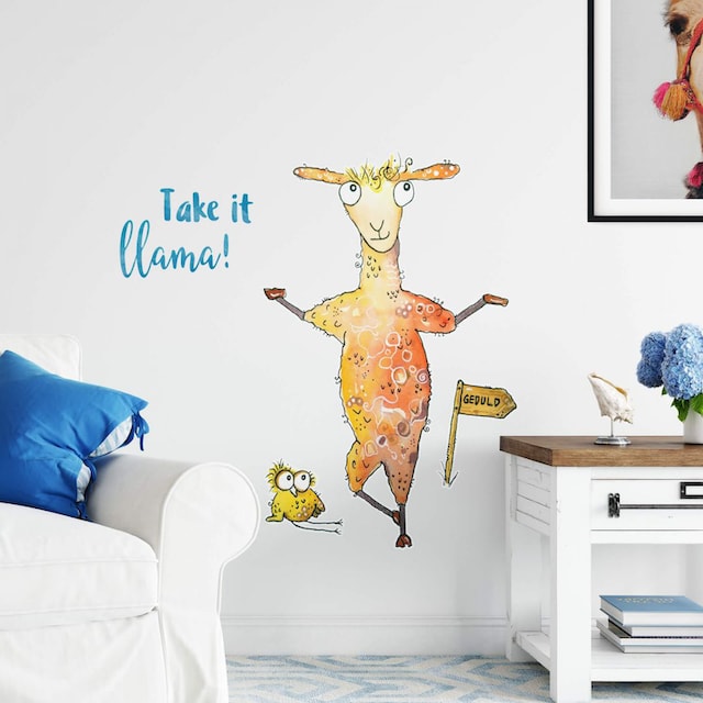 Wall-Art Wandtattoo »Lebensfreude - Take it llama«, (1 St.) kaufen | BAUR