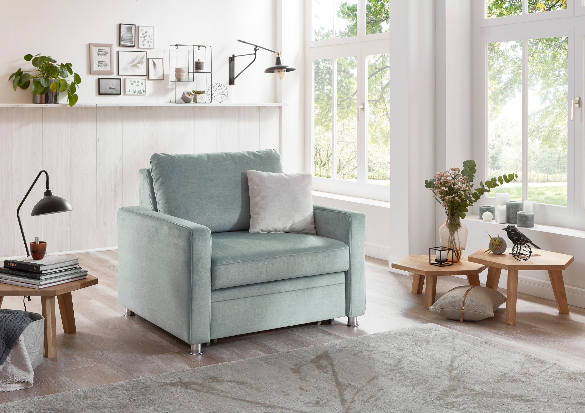 Die PlanBar Schlafsofa »MP-PD19021«, mit Längsschläferfunktion 80x210 cm