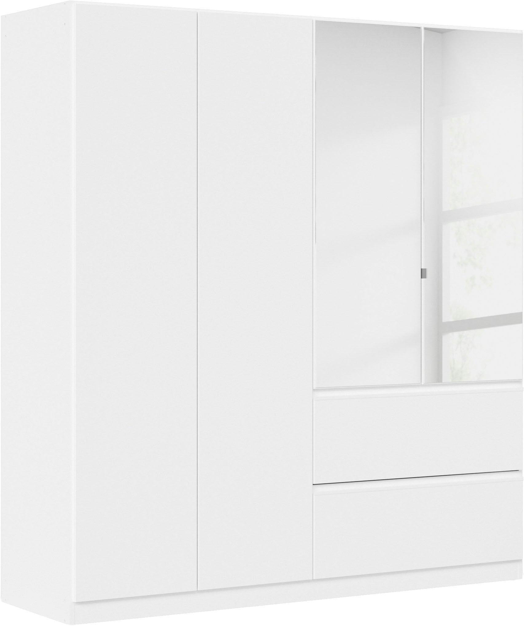 rauch Drehtürenschrank "Kleiderschrank Schrank Garderobe COSTA in den Breiten 91/136/181 cm" in 3 Ausstattungen BASIC/CLASSIC/PREMIUM, mit Spiegel, grifflose Front und Push-to-Open Funktion MADE IN GERMANY