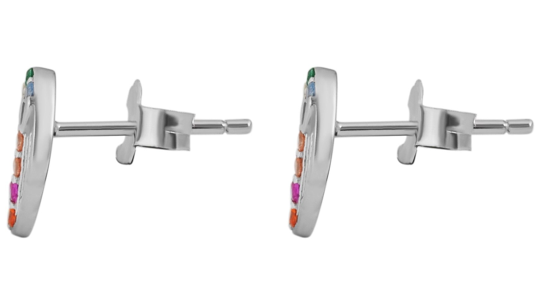 Adelia´s Paar Ohrhänger "Ohrringe – Ohrstecker Flügel aus 925 Silber mit Zirkonia" Ideal als Geschenk zum Muttertag
