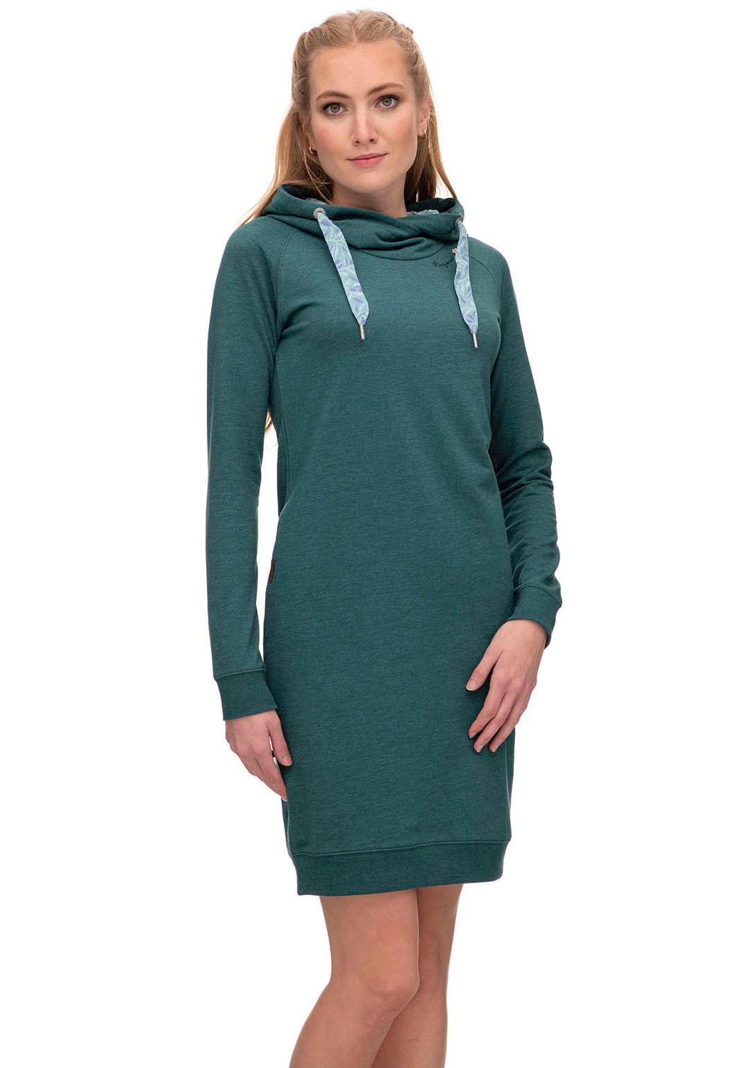 Ragwear Sweatkleid »Kleid DEVVA SWEAT«, mit bestellen für auffälligem BAUR | Kordelzug