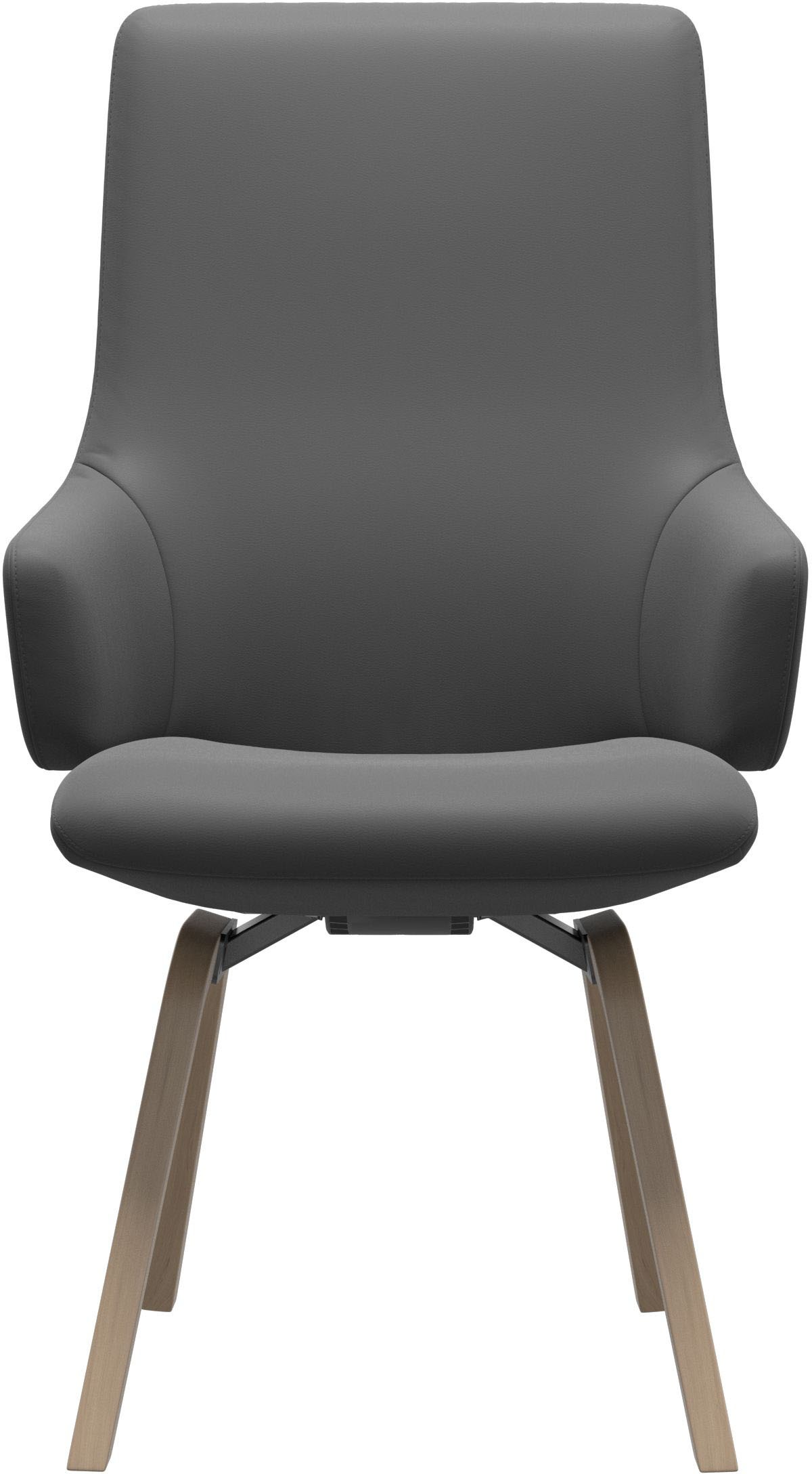 Thumbnail - Stressless Polsterstuhl "Laurel" () High Back mit Armlehne, Größe L, mit schräggestellten Beinen in Eiche