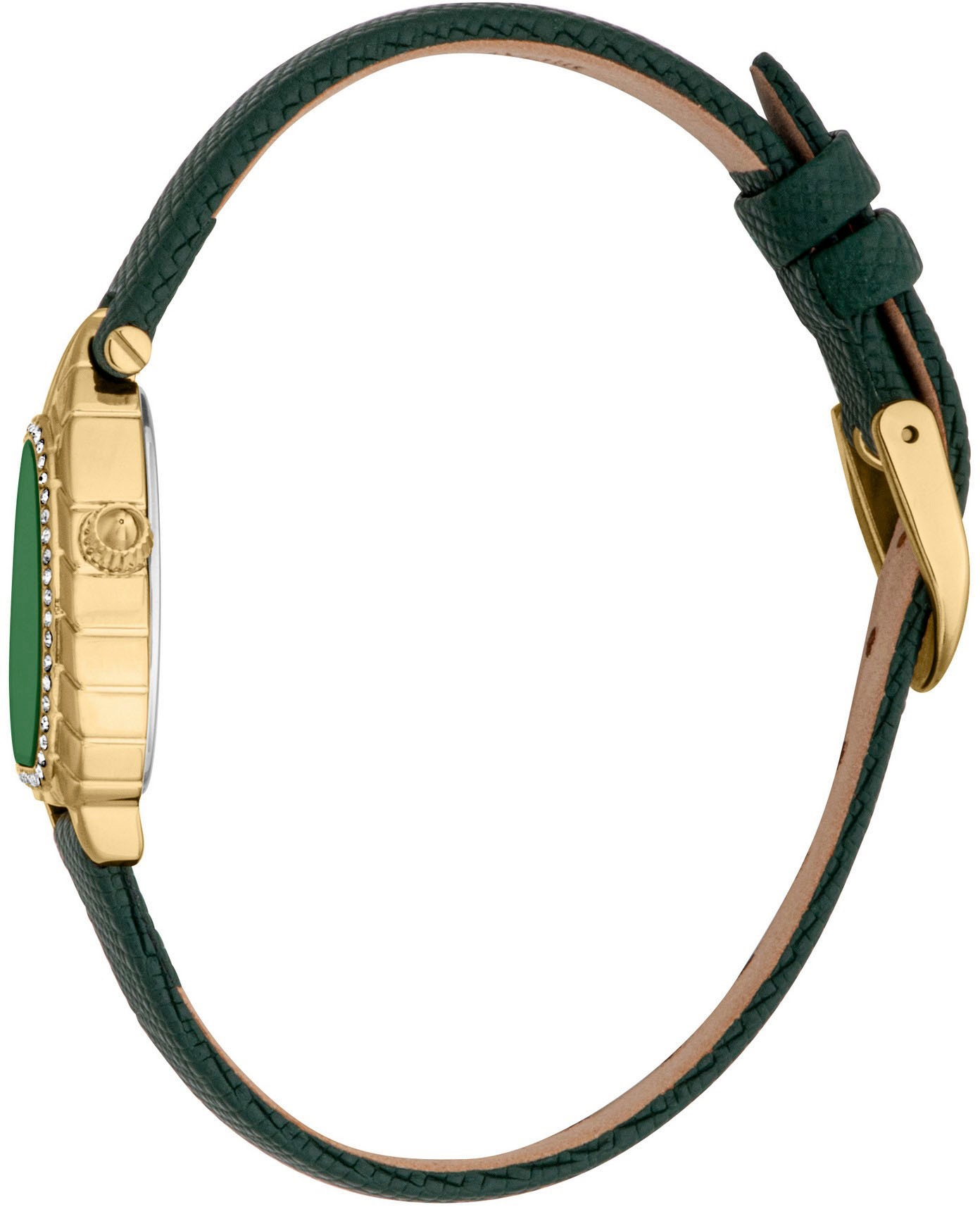 Just Cavalli Time Quarzuhr »Animalier«, Armbanduhr, Damenuhr, Lederarmband, analog, Kristallsteine