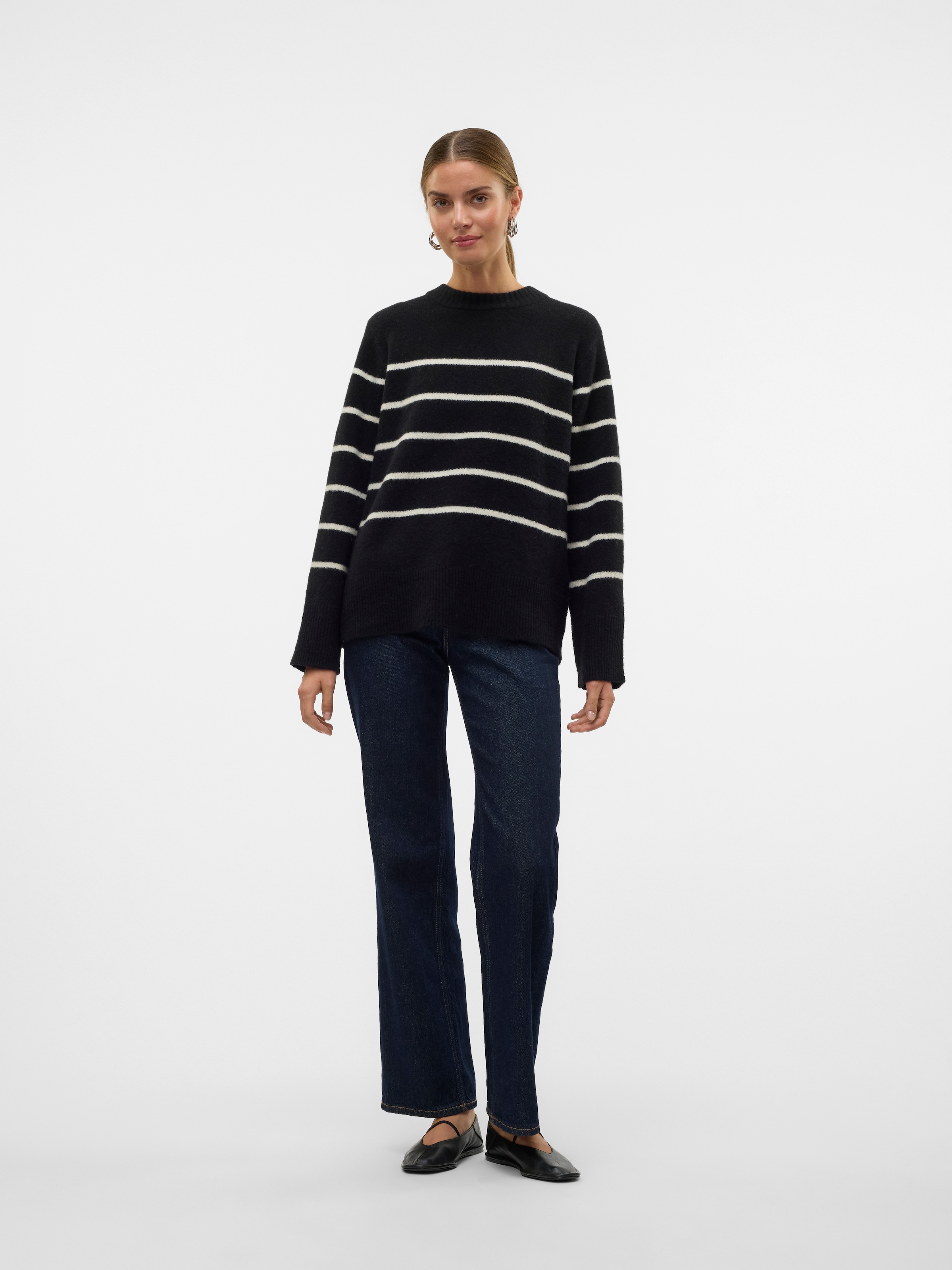 Vero Moda Strickpullover »VMFLAWLESS LS O-NECK PULLOVER GA NOOS«