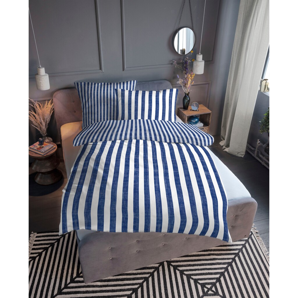 TOM TAILOR HOME Wendebettwäsche »PLAIN STRIPES«, (2 tlg.)