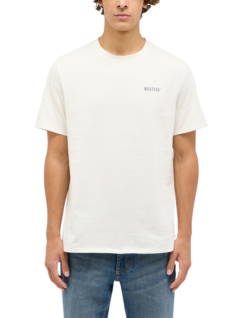MUSTANG T-Shirt "Austin-Logo small" Regular fit, kleiner Markenschriftzug