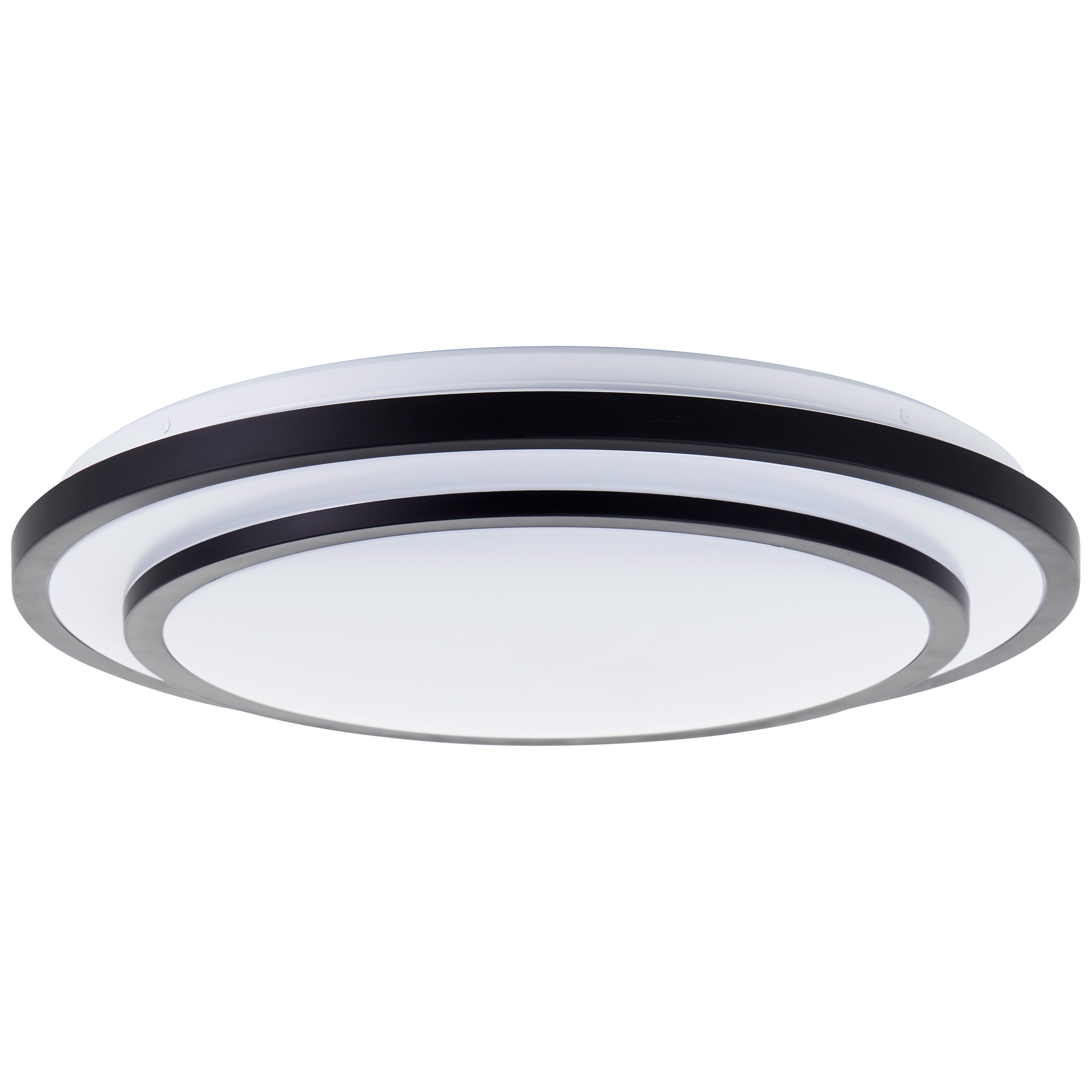 BRELIGHT LED Wandleuchte "Luciano", Ø 49cm H: 7cm, 1 Stk., schwarz, Leuchten, D 50 cm, 3800 lm, 3000-6500 K, 36 W, dimmbar, CCT, Fernbedienung