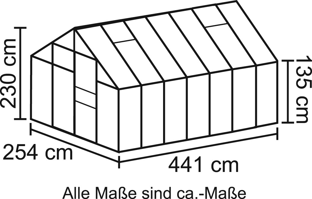 Vitavia Gewächshaus "Merkur 11500", (Set, mit Fundamentrahmen) günstig online kaufen