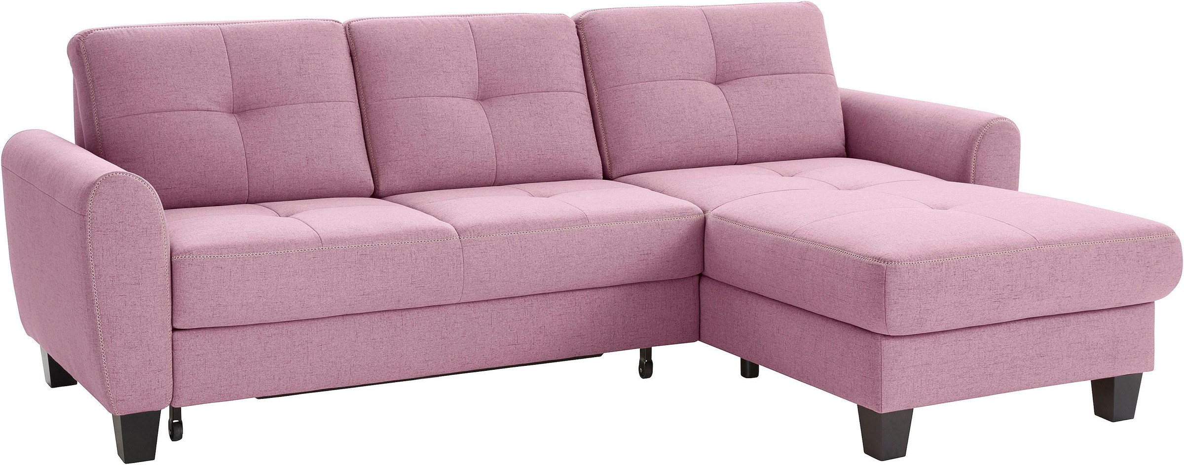 sit&more Ecksofa »Varese L-Form«, mit Federkern, wahlweise mit Bettfunktion und Stauraum