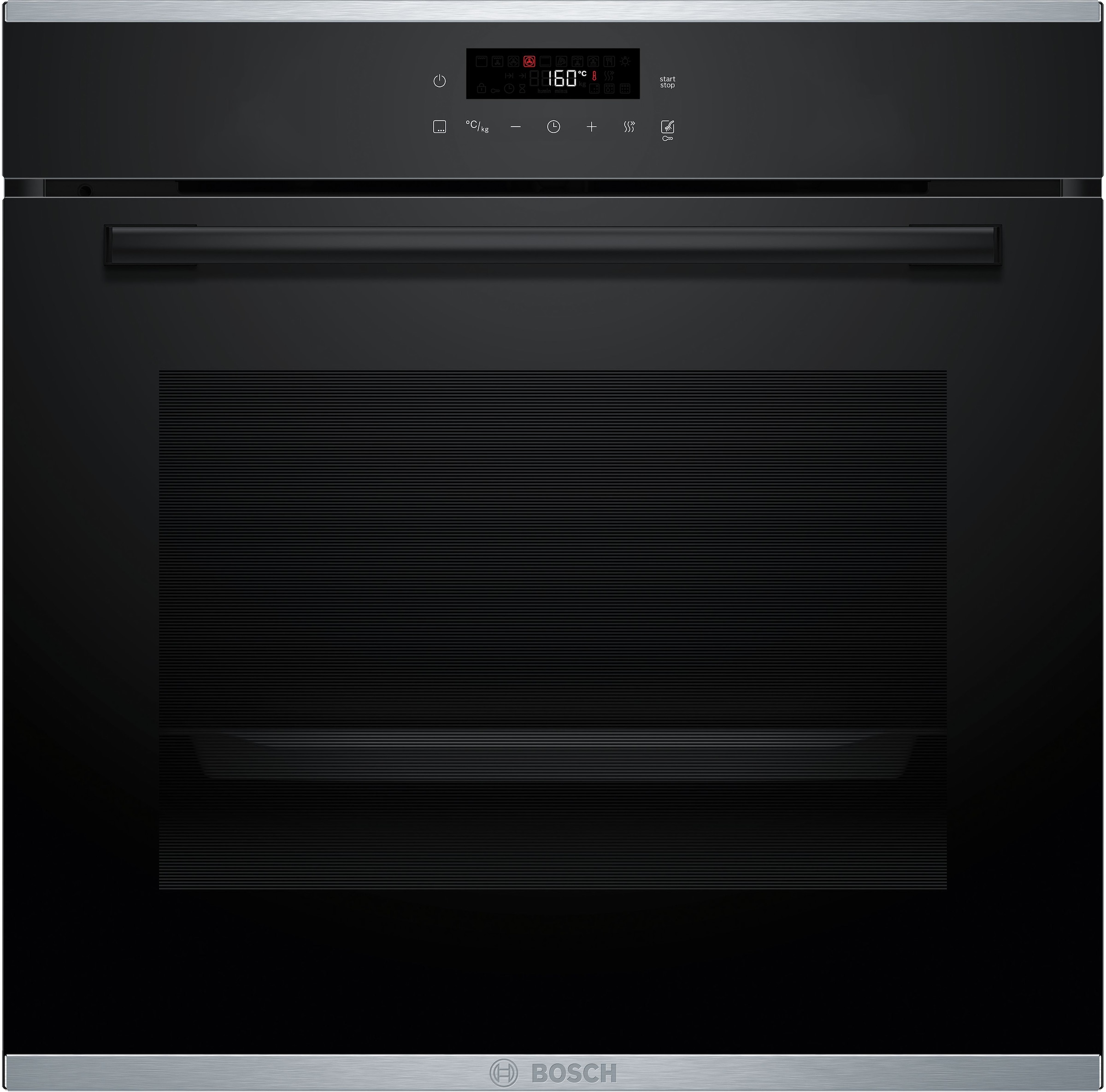 BOSCH Pyrolyse Backofen Serie 4 "HBA272BB3", mit Teleskopauszug nachrüstbar, AirFry-Funktion