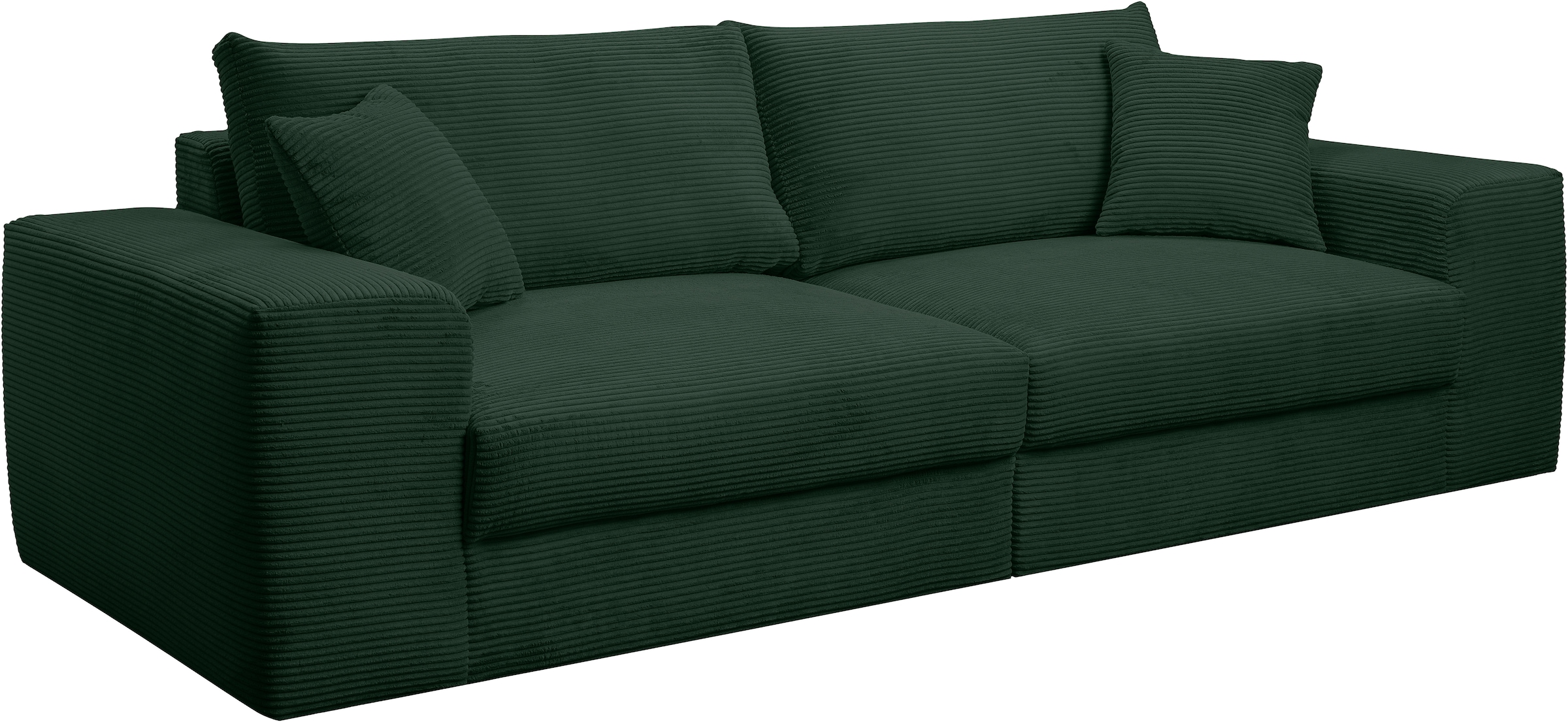 WERK2 Big-Sofa »Rozzana mit viel Platz und aktuellen Bezugsvarianten«, mit losen Rückenkissen