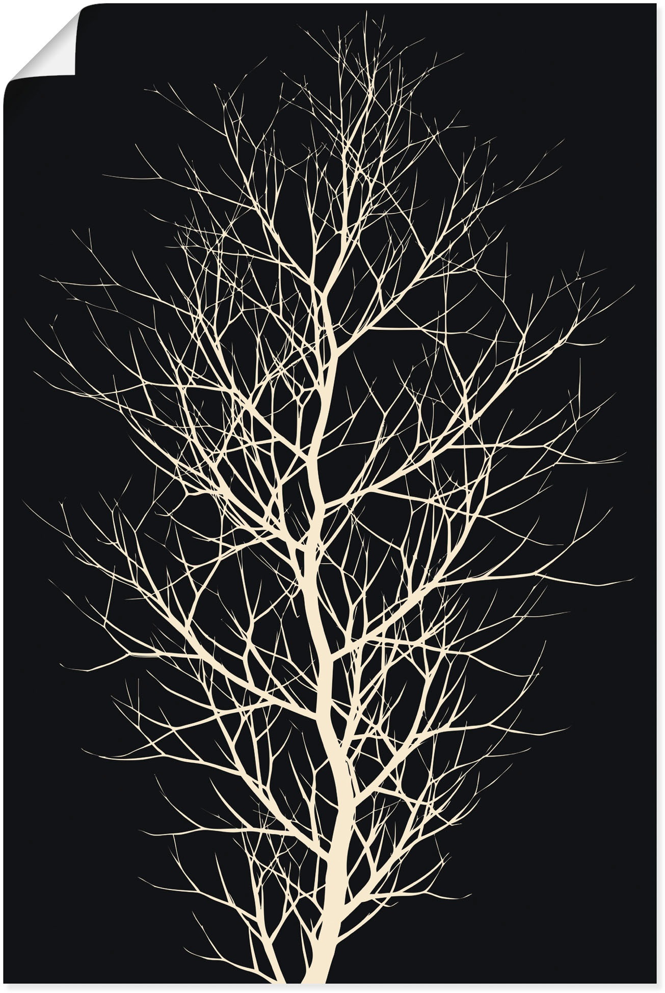 Artland Wandbild »Der schwarze Baum«, Baumbilder, (1 St.), als Alubild,  Leinwandbild, Wandaufkleber oder Poster in versch. Größen kaufen | BAUR