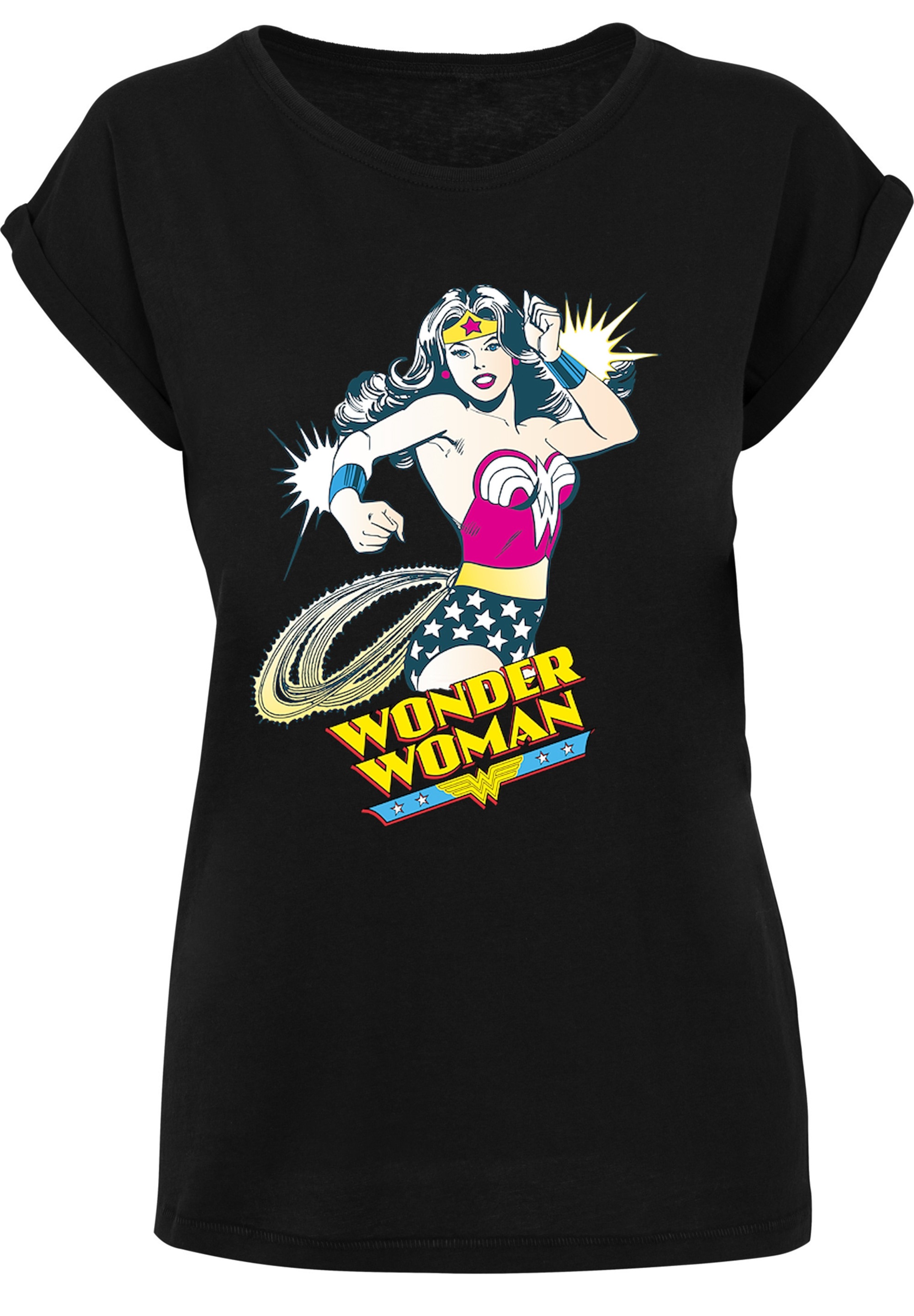 F4NT4STIC T-Shirt »DC Comics Wonder Woman Vintage Lasso'«, Print