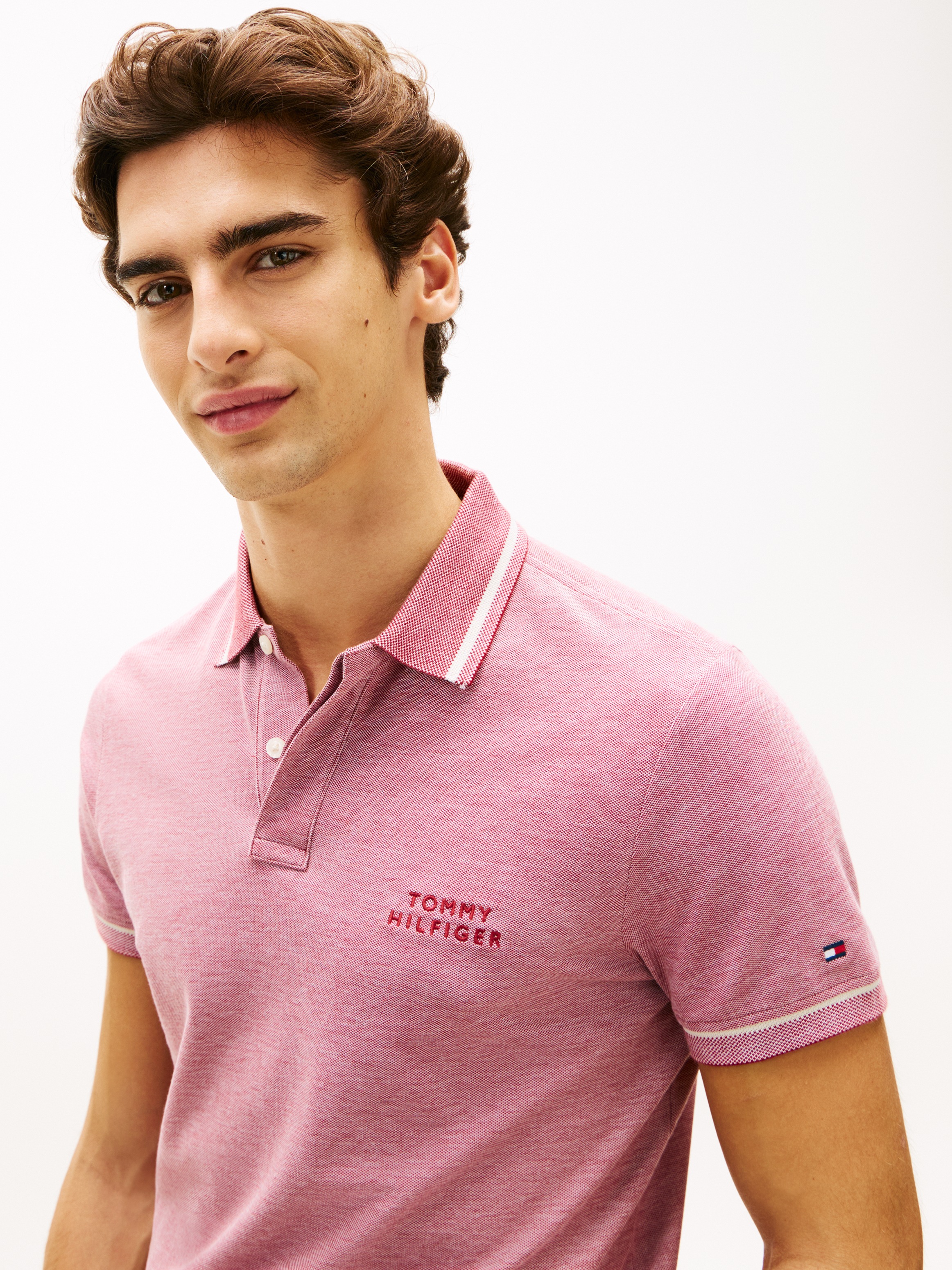 Tommy Hilfiger Poloshirt "OXFORD TWO TONE REGULAR PLACKET" Regular fit mit günstig online kaufen