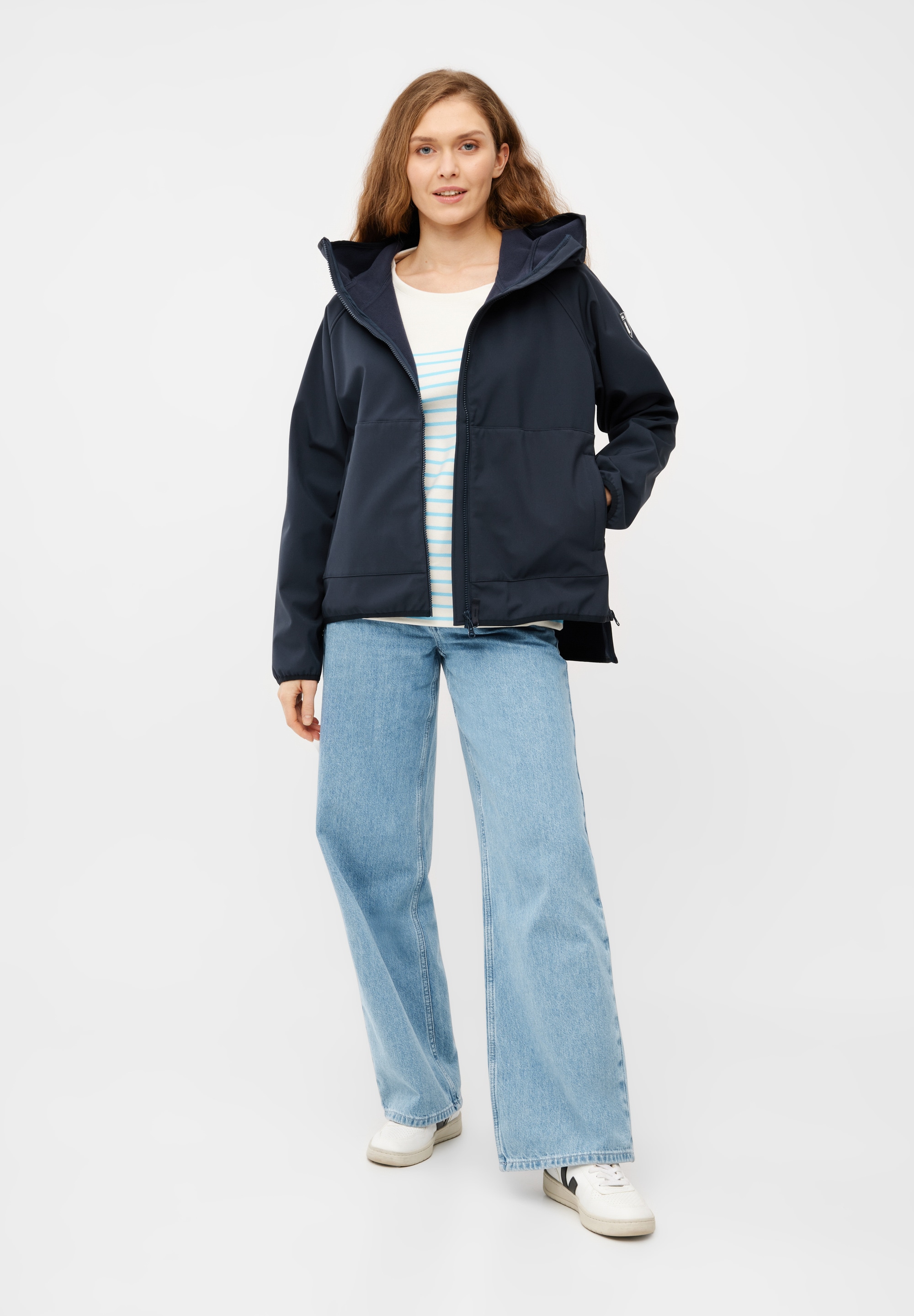 Derbe Softshelljacke »Peutby«, mit Kapuze, wasserabweisend, winddicht, Kapuze