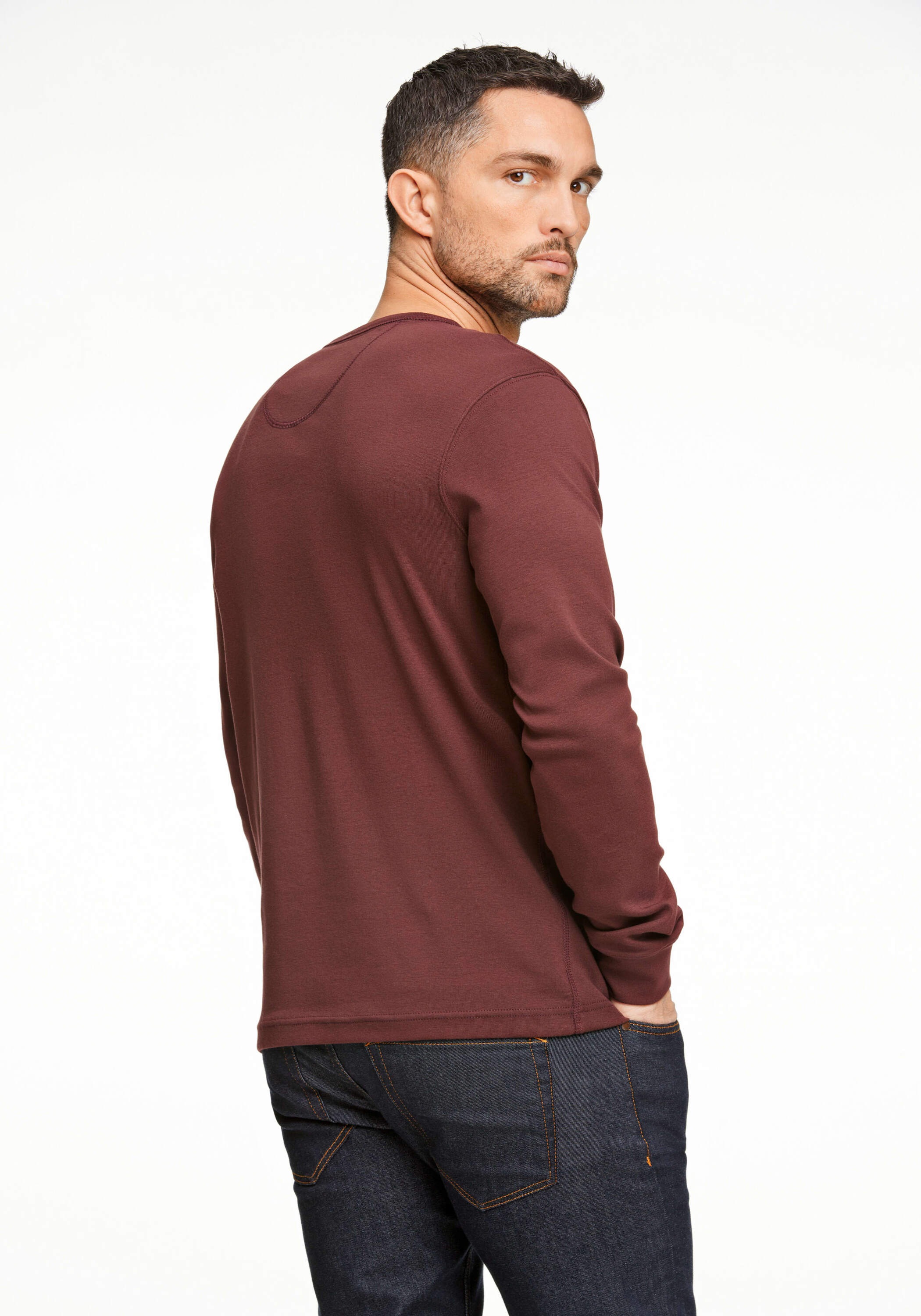 LINDBERGH Henleyshirt "Lindbergh Henley Shirt" günstig online kaufen