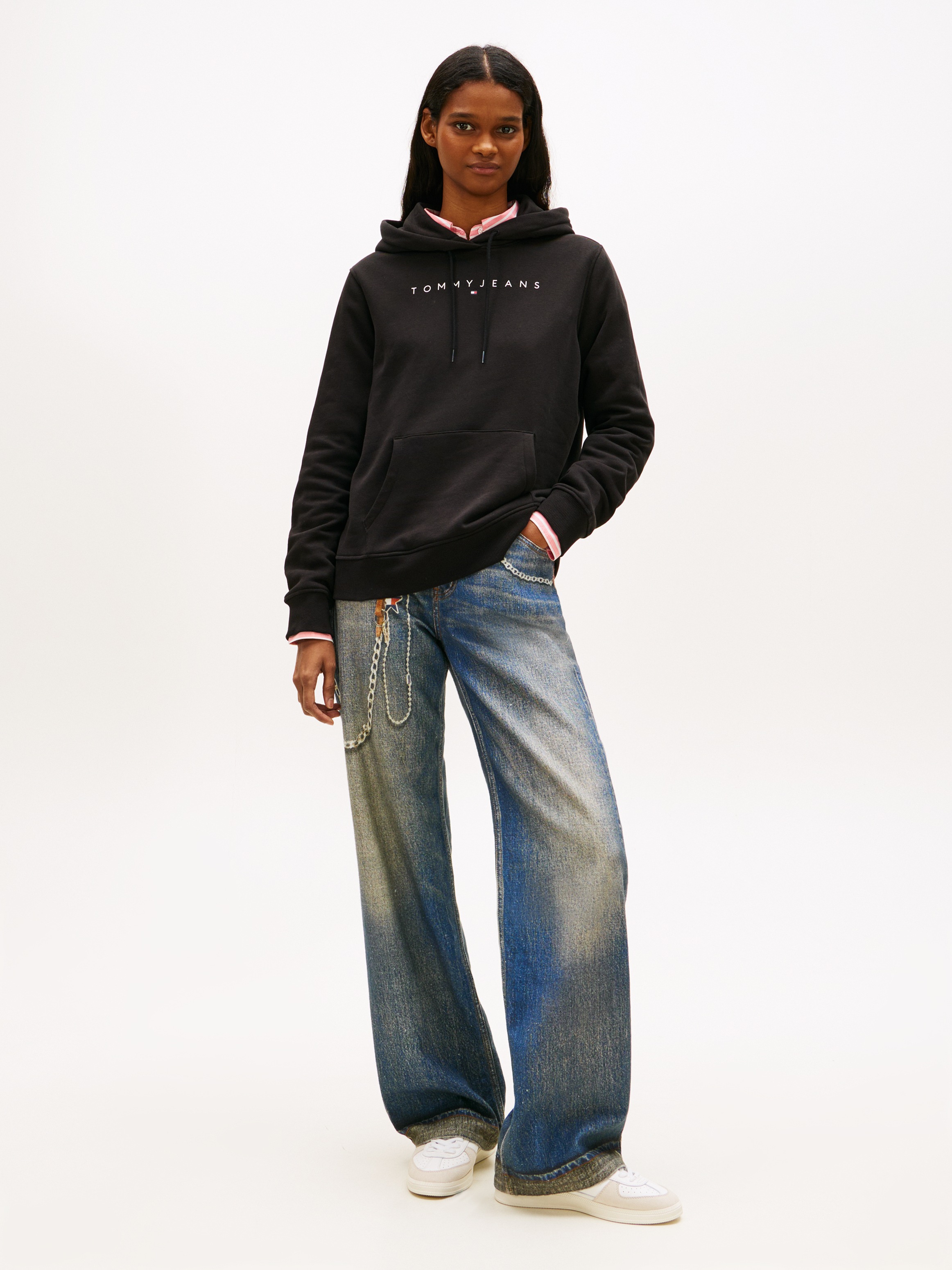 Thumbnail - Tommy Jeans "TJW REG LINEAR HOODIE", mit Logoschriftzug