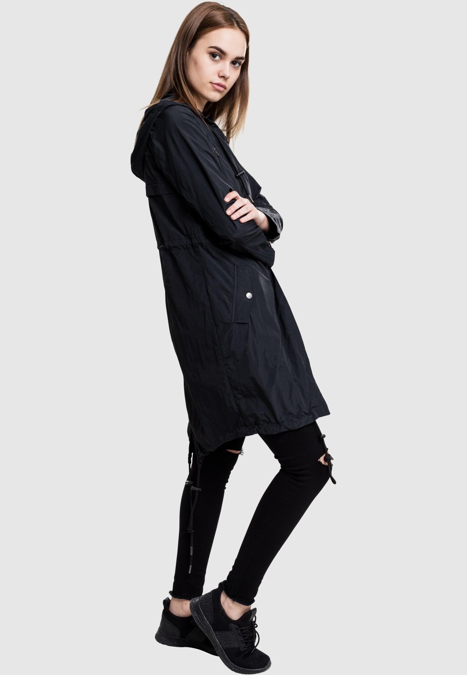 URBAN CLASSICS Parka »Urban Classics Damen Ladies Asymetric Parka«, (1 St.), mit Kapuze
