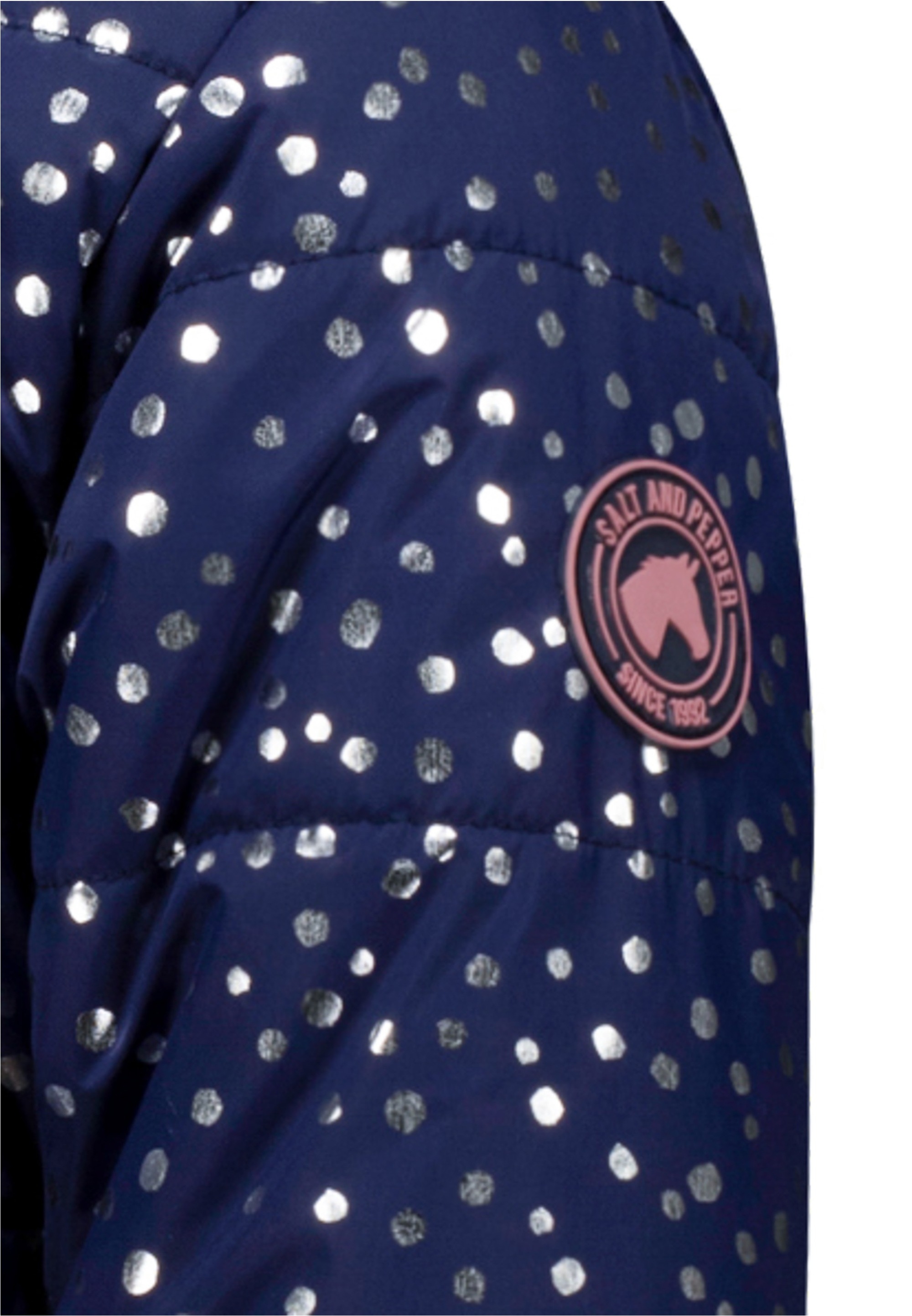 SALT AND PEPPER Outdoorjacke »AOP Punkte«, mit reflektierenden Elementen