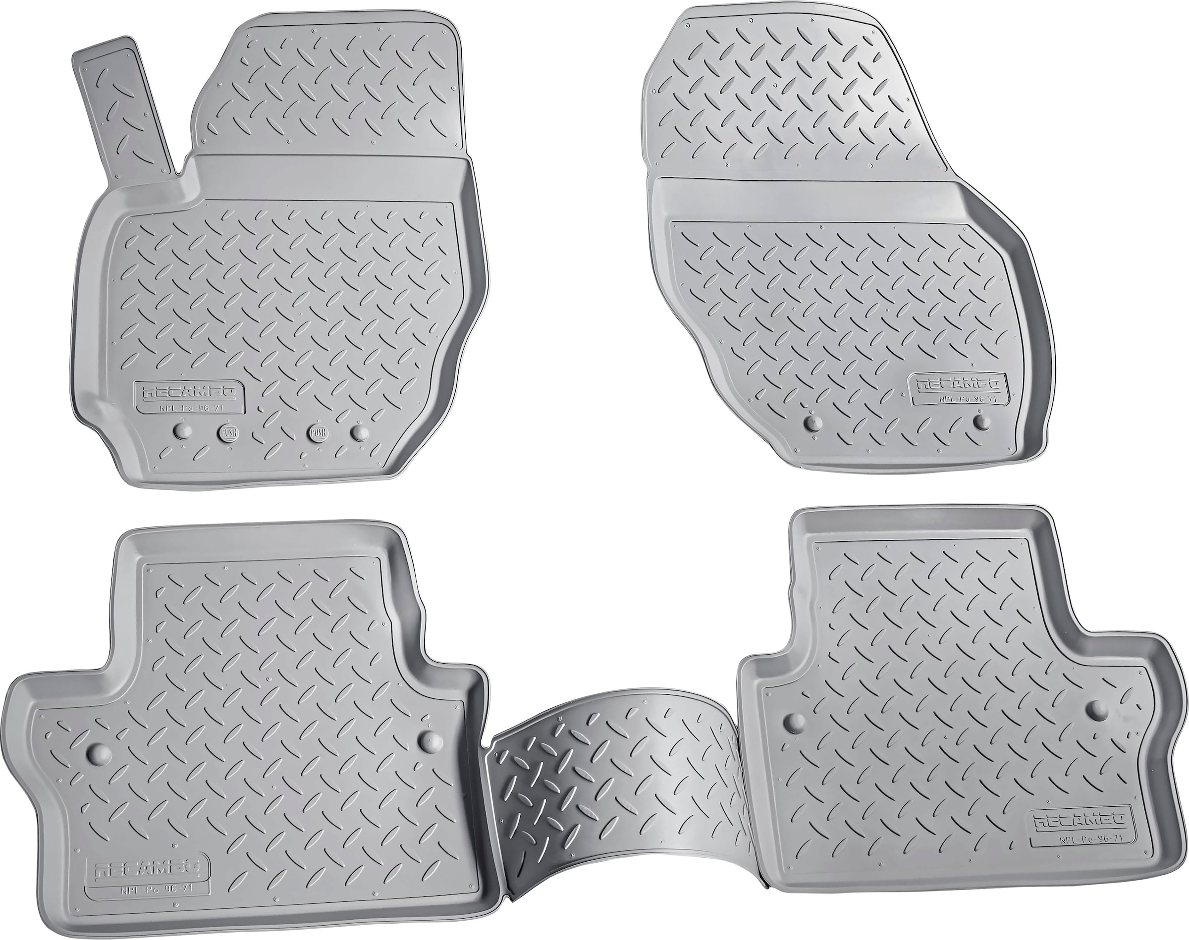 RECAMBO Passform-Fußmatten »CustomComforts«, Volvo, V70, auf Passform (Set, 2007 2016, | XC70 St.), 4 BAUR perfekte Raten 