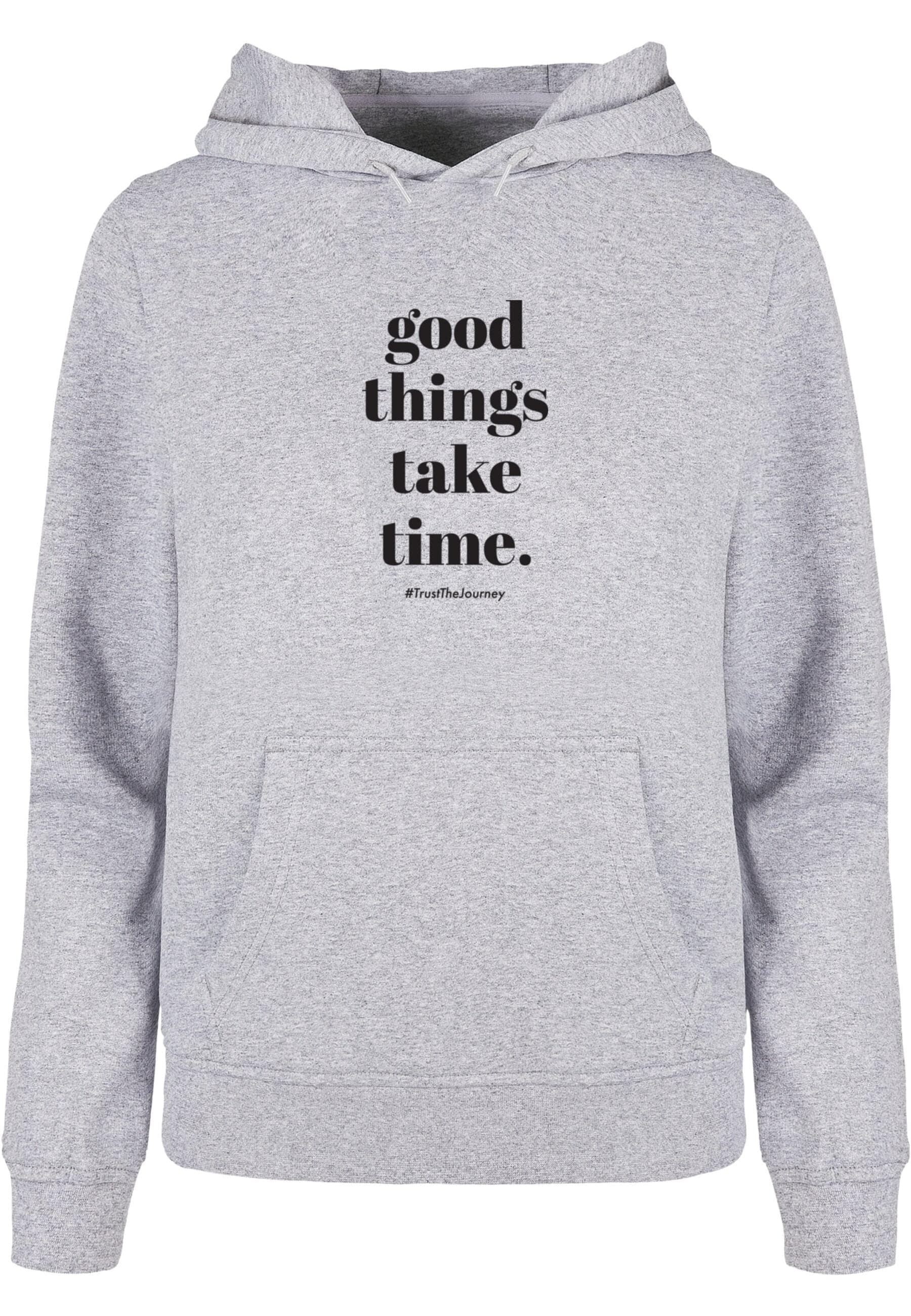 Merchcode Kapuzenpullover "Merchcode Damen Ladies Good Things Take Time Bas günstig online kaufen